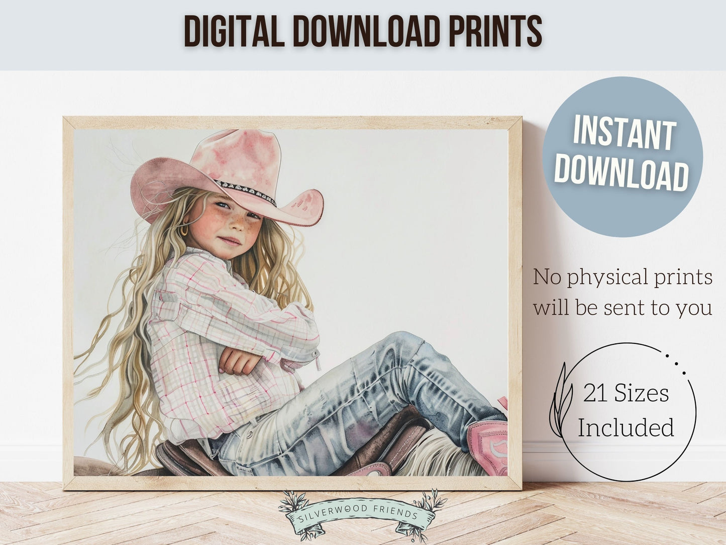 Cowgirl Nursery Print, Cowgirl Nursery Decor, Western Nursery Decor, Girl Horse Riding Picture, Trendy Equestrian Dorm Room Digital Print