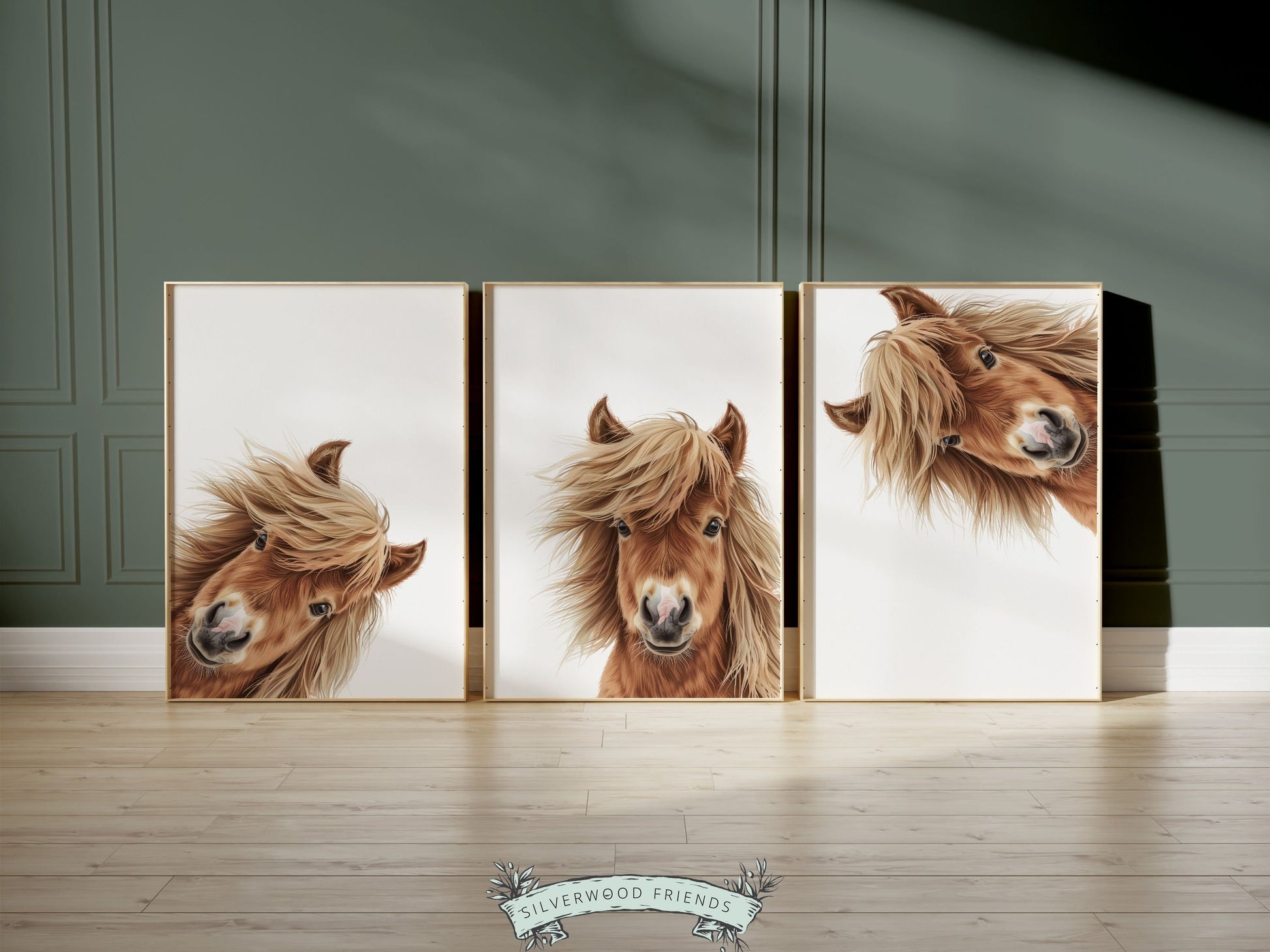 Peeking Horse Nursery Prints - 002