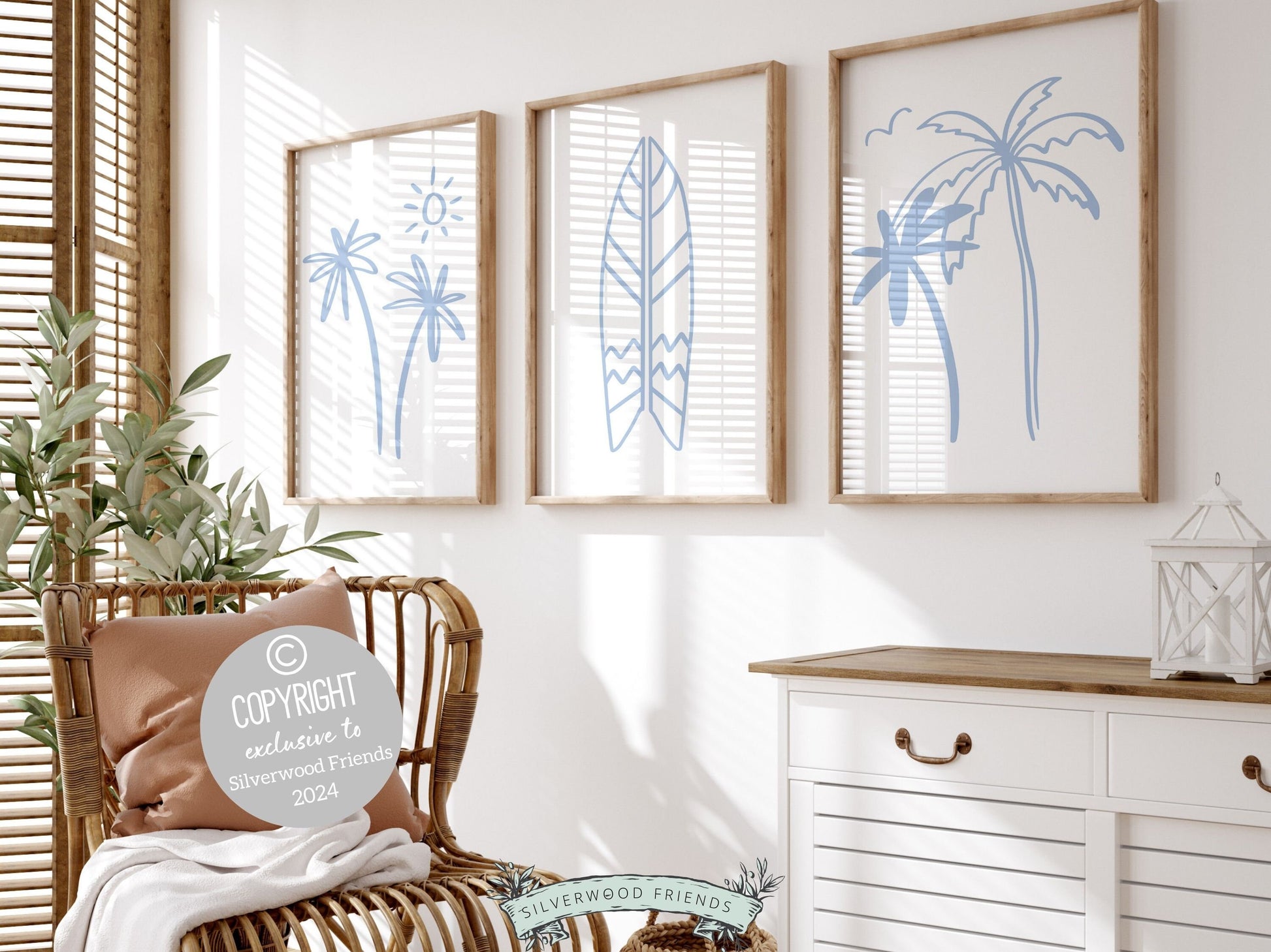 Surfboard Palm Tree Print, Beachy Surfboard Wall Art,Minimalist Surf Nursery Wall Art Beach House Kids Surfing Room Wall Decor Digital Print