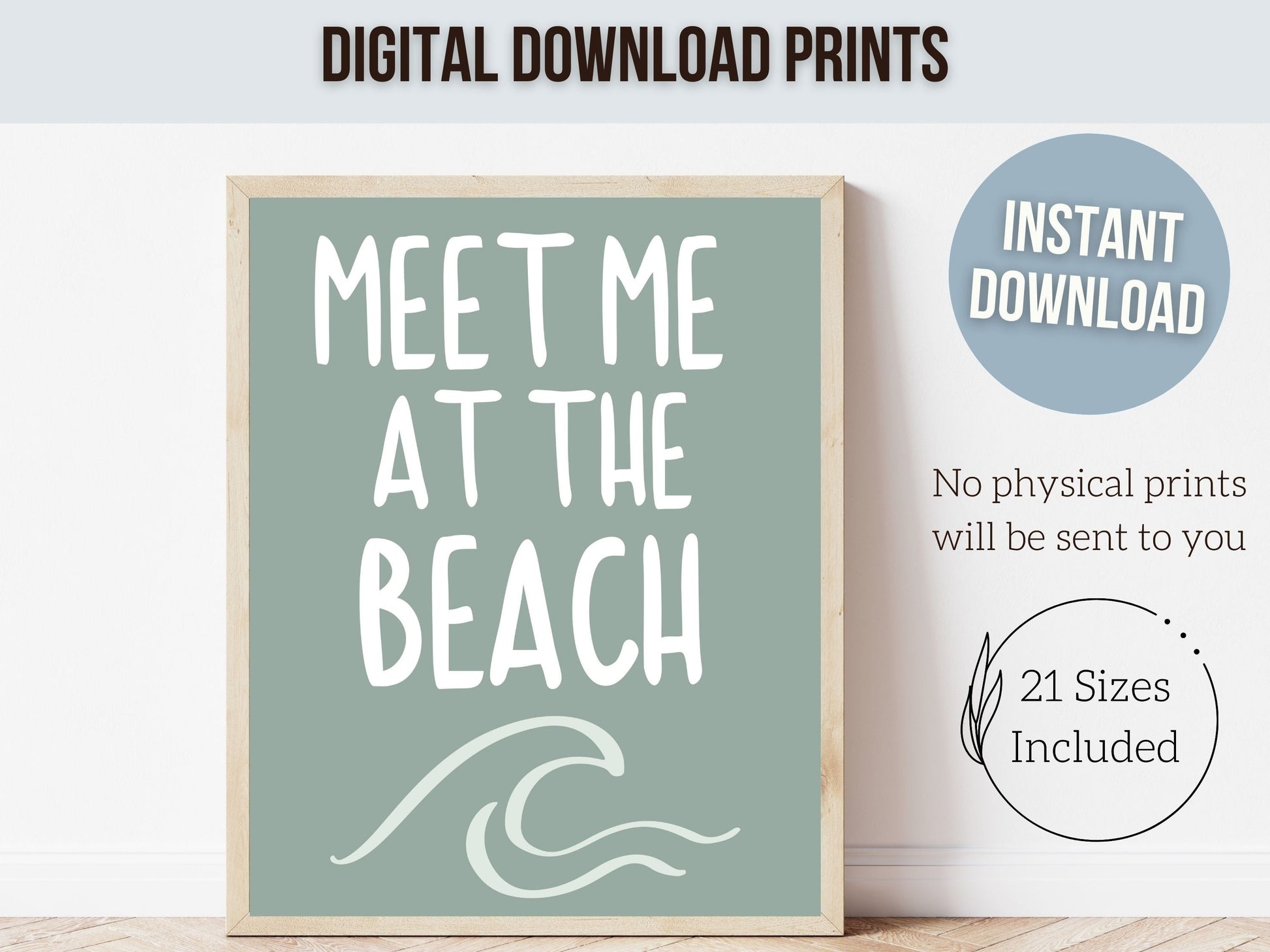 Coastal Wall Art, Surfboard Palm Tree Print, Beachy Dorm Room Decor, Trendy Teen Beach House Wall Decor, Meet Me At The Beach Digital Print