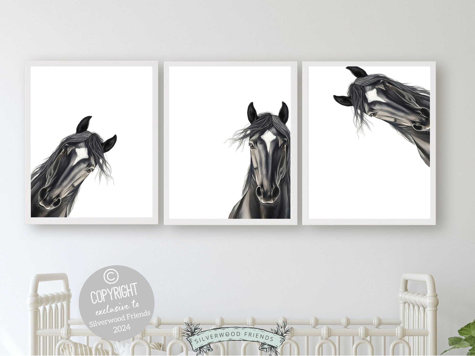 Peeking Horse Nursery Print, Horse Nursery Decor, Western Wall Decor, Kids Cowboy Room Wall Decor, Horse Picture, Pony Nursery Digital Print