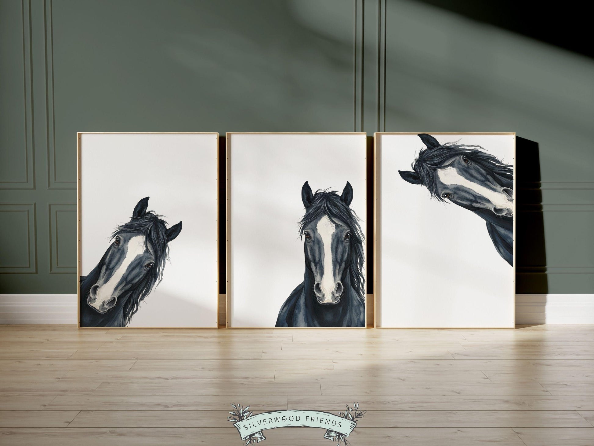 Peeking Horse Nursery Print, Horse Nursery Decor, Western Wall Decor, Kids Cowboy Room Wall Decor, Horse Picture, Pony Nursery Digital Print