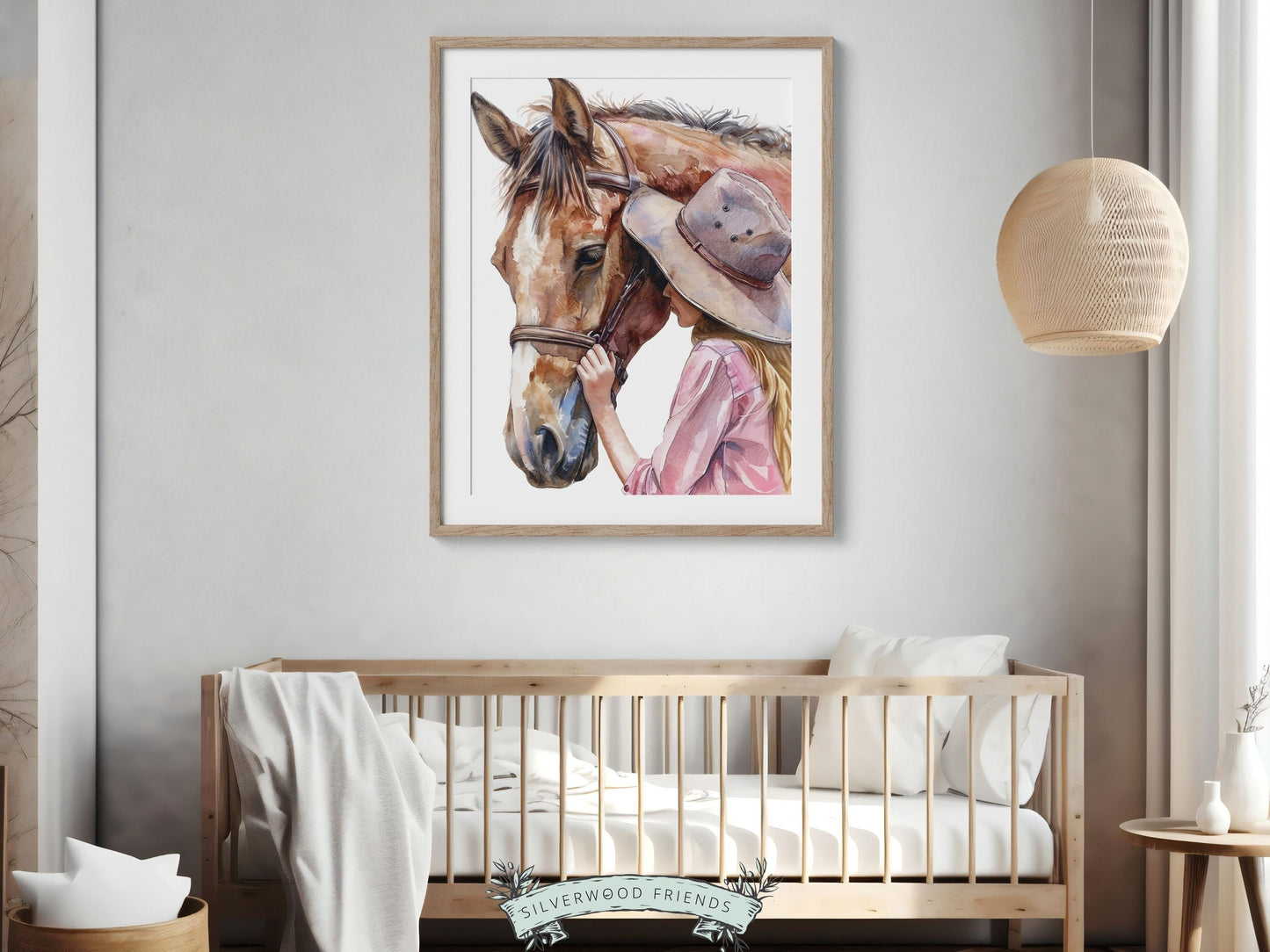 Cowgirl Nursery Print, Cowgirl Nursery Decor, Baby Girl Western Nursery Decor, Girls Horse Riding Print Horse Nursery Picture Digital Print