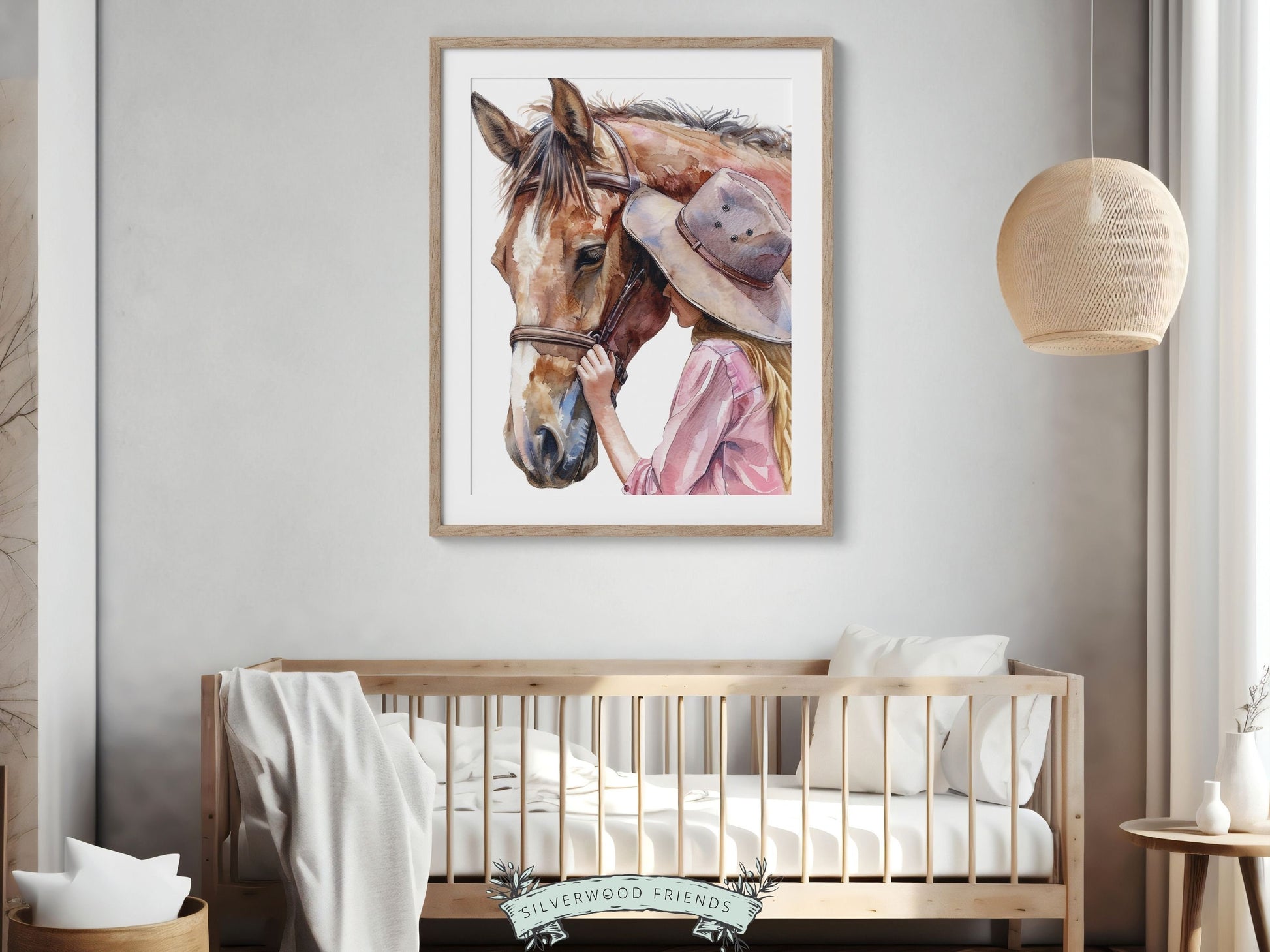Cowgirl Nursery Print, Cowgirl Nursery Decor, Baby Girl Western Nursery Decor, Girls Horse Riding Print Horse Nursery Picture Digital Print