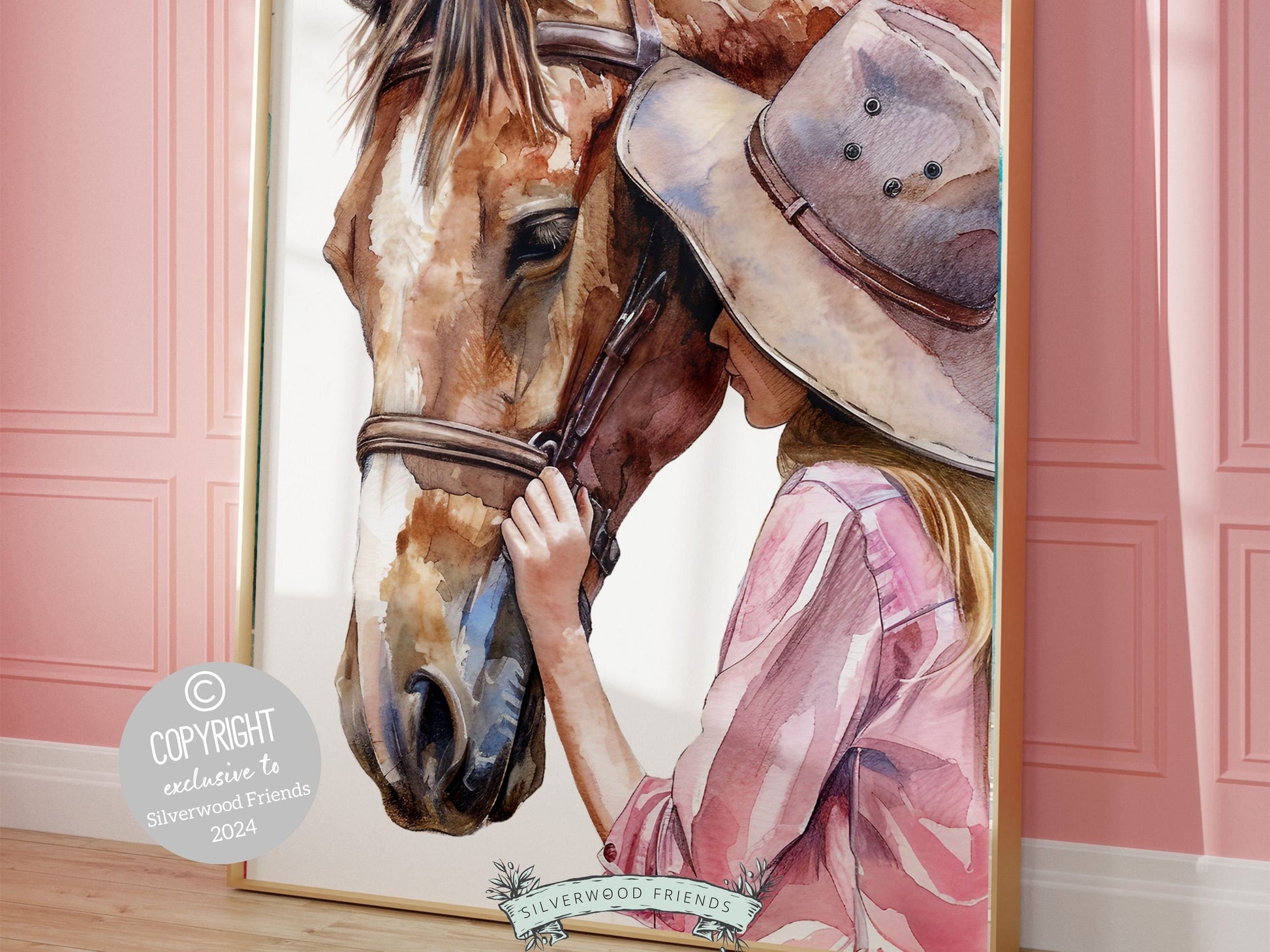 Cowgirl Nursery Print, Cowgirl Nursery Decor, Baby Girl Western Nursery Decor, Girls Horse Riding Print Horse Nursery Picture Digital Print
