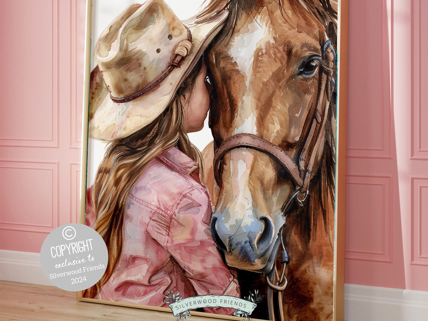 Cowgirl Nursery Print, Cowgirl Nursery Decor, Baby Girl Western Nursery Decor, Girls Horse Riding Print Horse Nursery Picture Digital Print