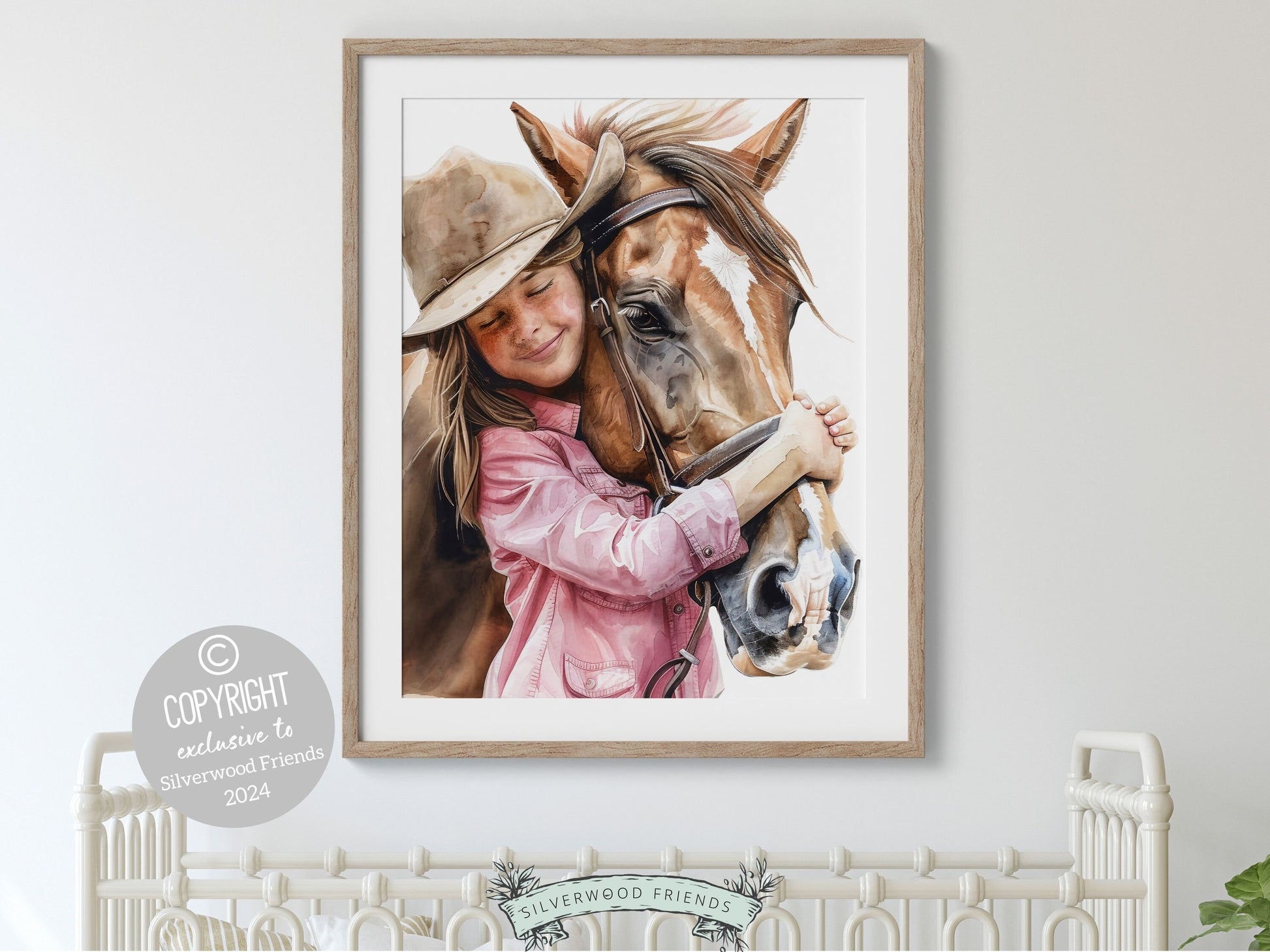 Cowgirl Nursery Print, Cowgirl Nursery Decor, Baby Girl Western Nursery Decor, Girls Horse Riding Print Horse Nursery Picture Digital Print