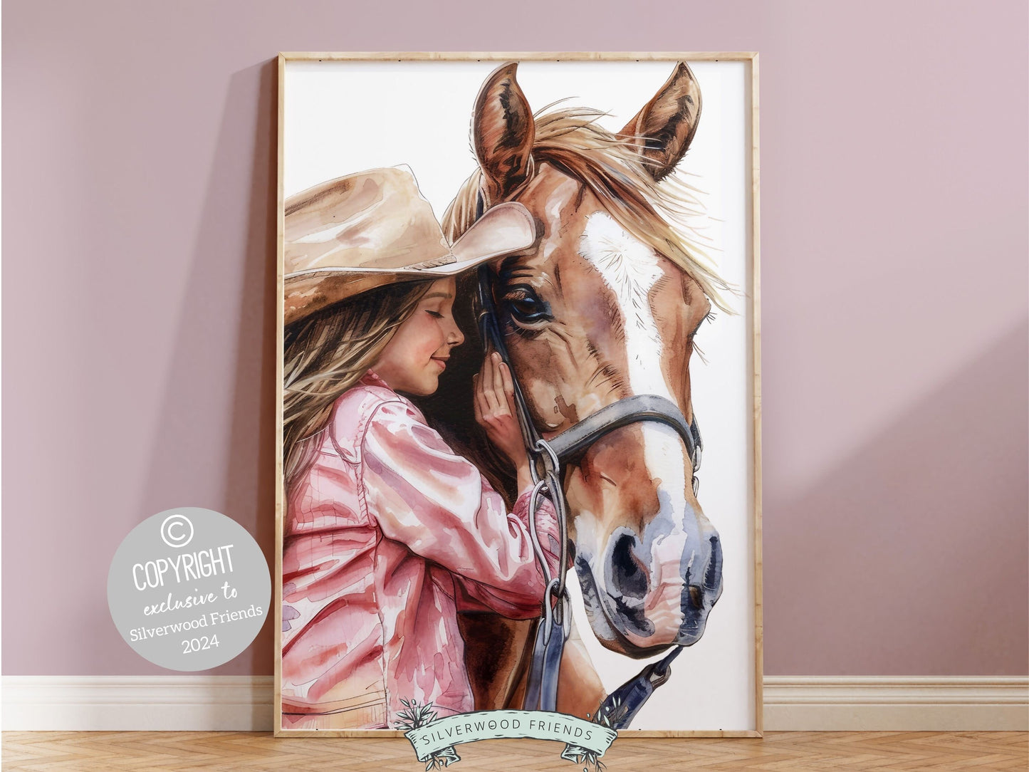 Cowgirl Nursery Print, Cowgirl Nursery Decor, Baby Girl Western Nursery Decor, Girls Horse Riding Print Horse Nursery Picture Digital Print