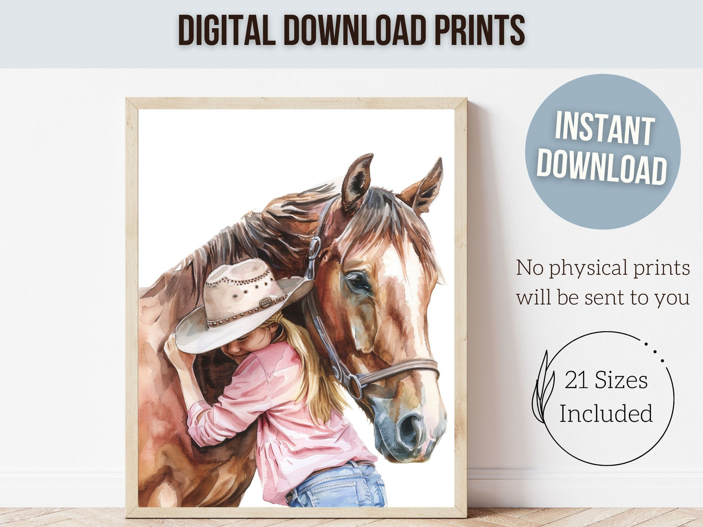 Cowgirl Nursery Print, Cowgirl Nursery Decor, Baby Girl Western Nursery Decor, Girls Horse Riding Print Horse Nursery Picture Digital Print