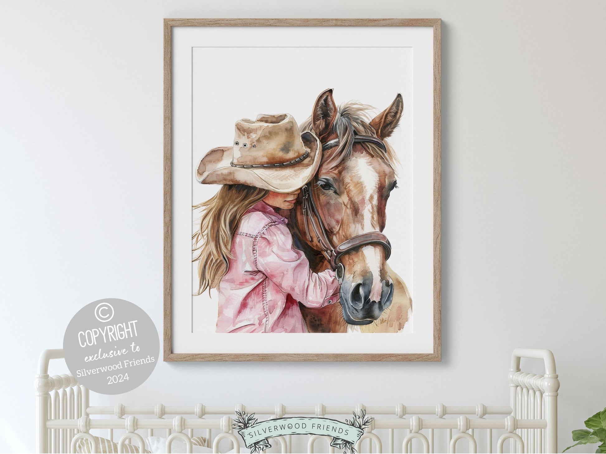 Cowgirl Print, Cowgirl Nursery Decor, Trendy Pink Western Decor, Girls Horse Riding Print, Horse Picture Dorm Room Wall Decor Digital Print