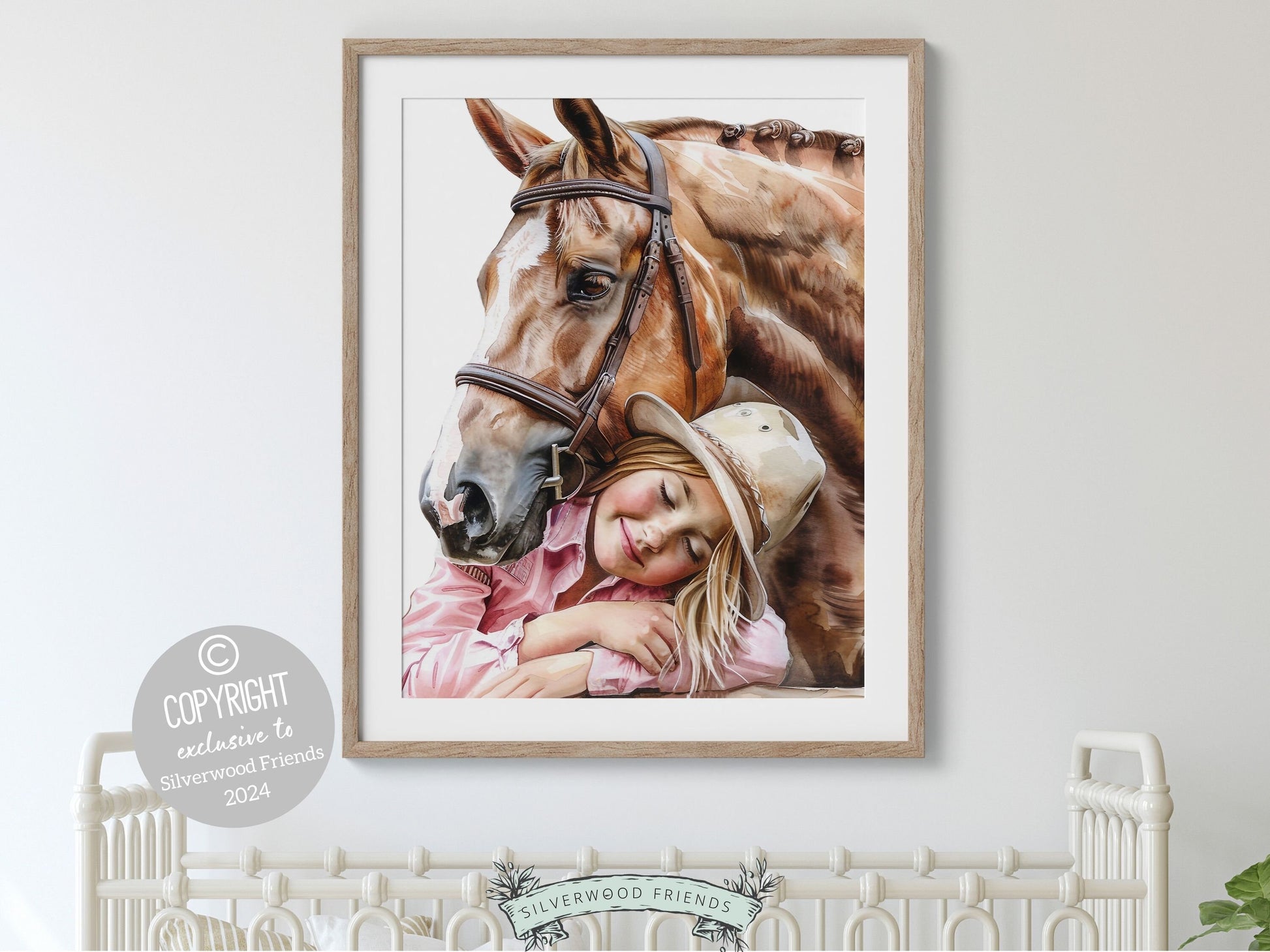 Cowgirl Nursery Print, Cowgirl Nursery Decor, Western Nursery Decor, Trendy Teen Girl Horse Riding Print Horse Nursery Picture Digital Print