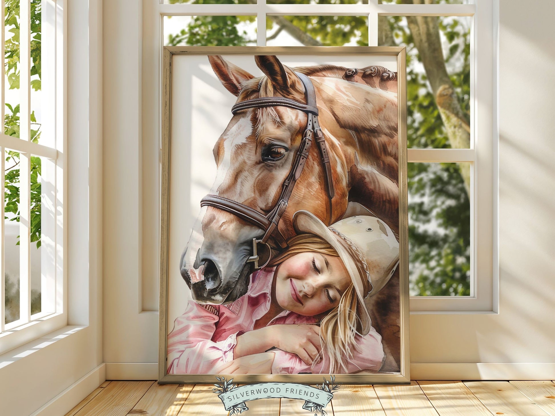Cowgirl Nursery Print, Cowgirl Nursery Decor, Western Nursery Decor, Trendy Teen Girl Horse Riding Print Horse Nursery Picture Digital Print