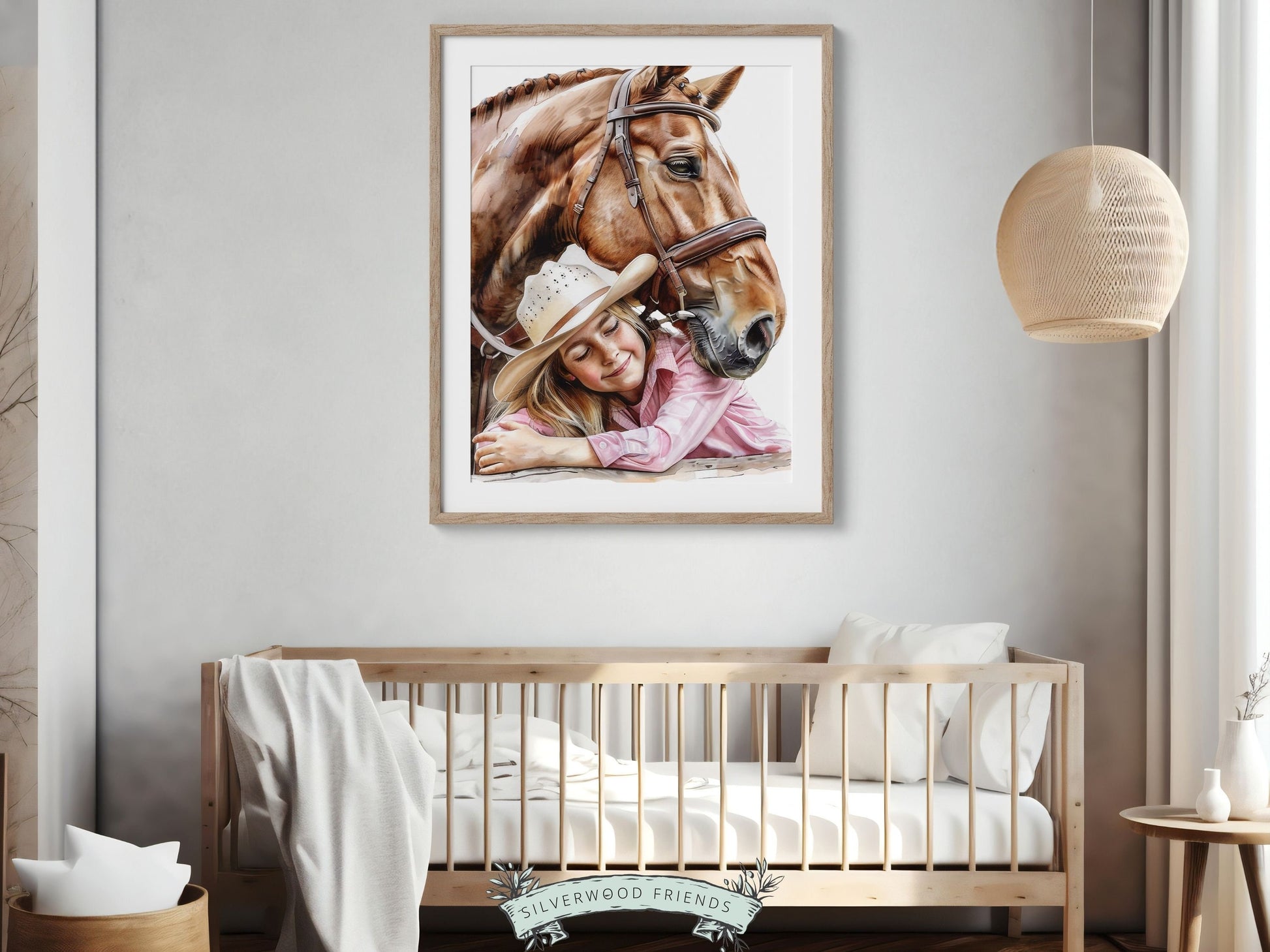 Cowgirl Nursery Print, Cowgirl Nursery Decor, Western Nursery Decor, Trendy Teen Girl Horse Riding Print Horse Nursery Picture Digital Print