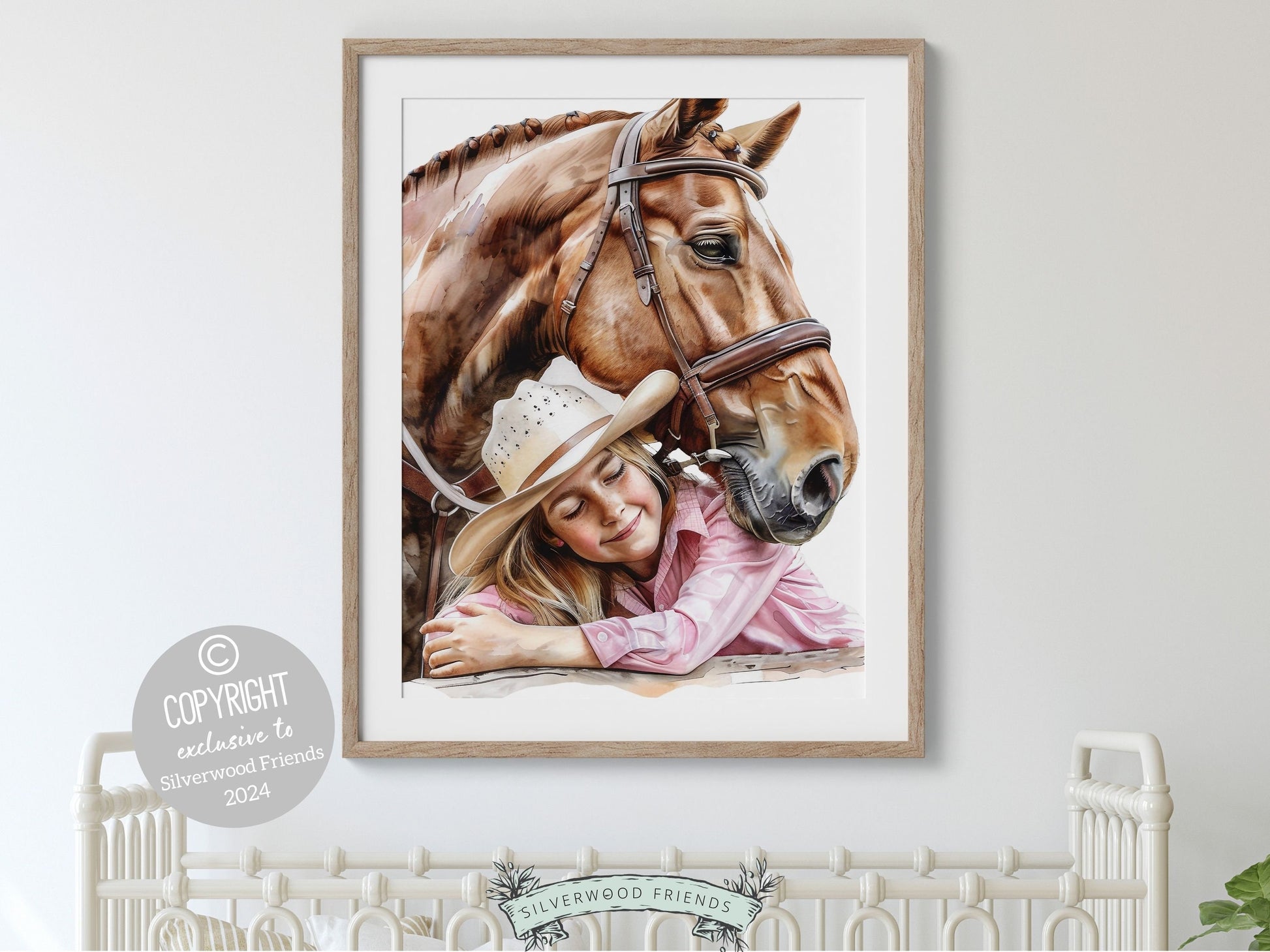 Cowgirl Nursery Print, Cowgirl Nursery Decor, Western Nursery Decor, Trendy Teen Girl Horse Riding Print Horse Nursery Picture Digital Print