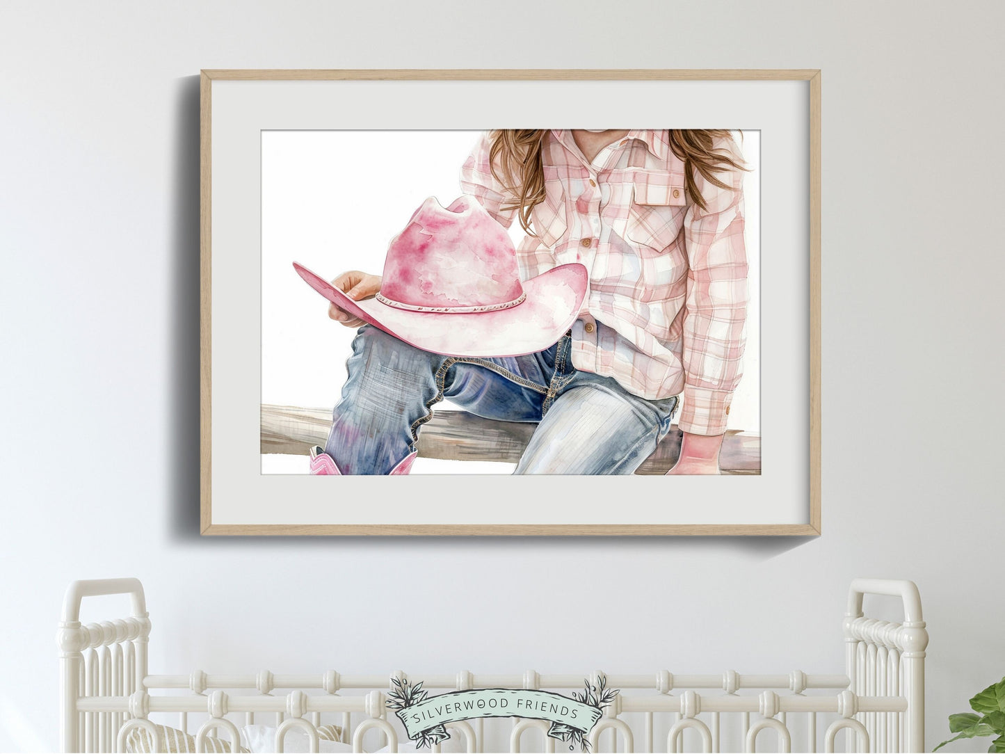 Cowgirl Nursery Print, Cowgirl Nursery Decor, Baby Girl Western Nursery Decor, Girl Horse Riding Picture, Country Girl Nursery Digital Print