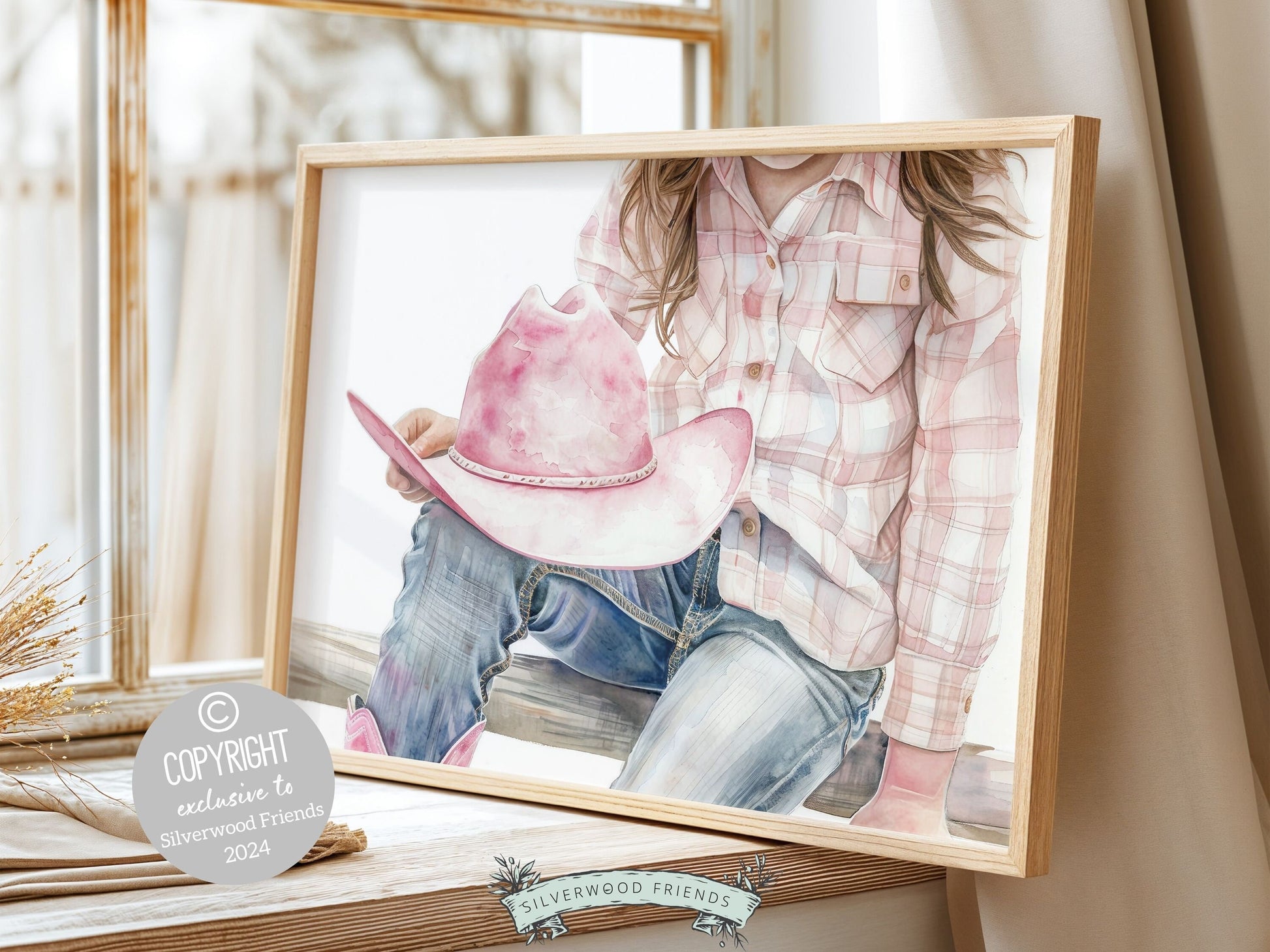 Cowgirl Nursery Print, Cowgirl Nursery Decor, Baby Girl Western Nursery Decor, Girl Horse Riding Picture, Country Girl Nursery Digital Print