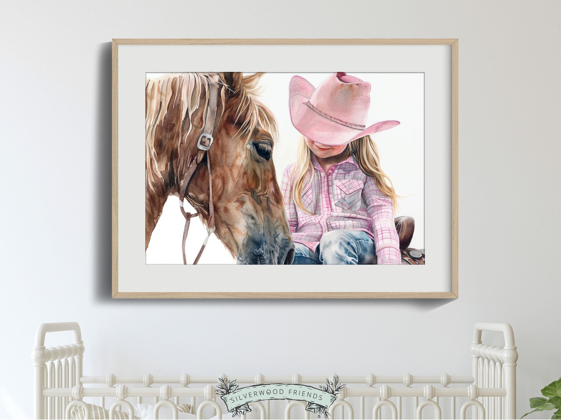 Cowgirl Nursery Print, Cowgirl Nursery Decor, Baby Girl Western Nursery Decor, Girls Horse Riding Equestrian Nursery Wall Art Digital Print