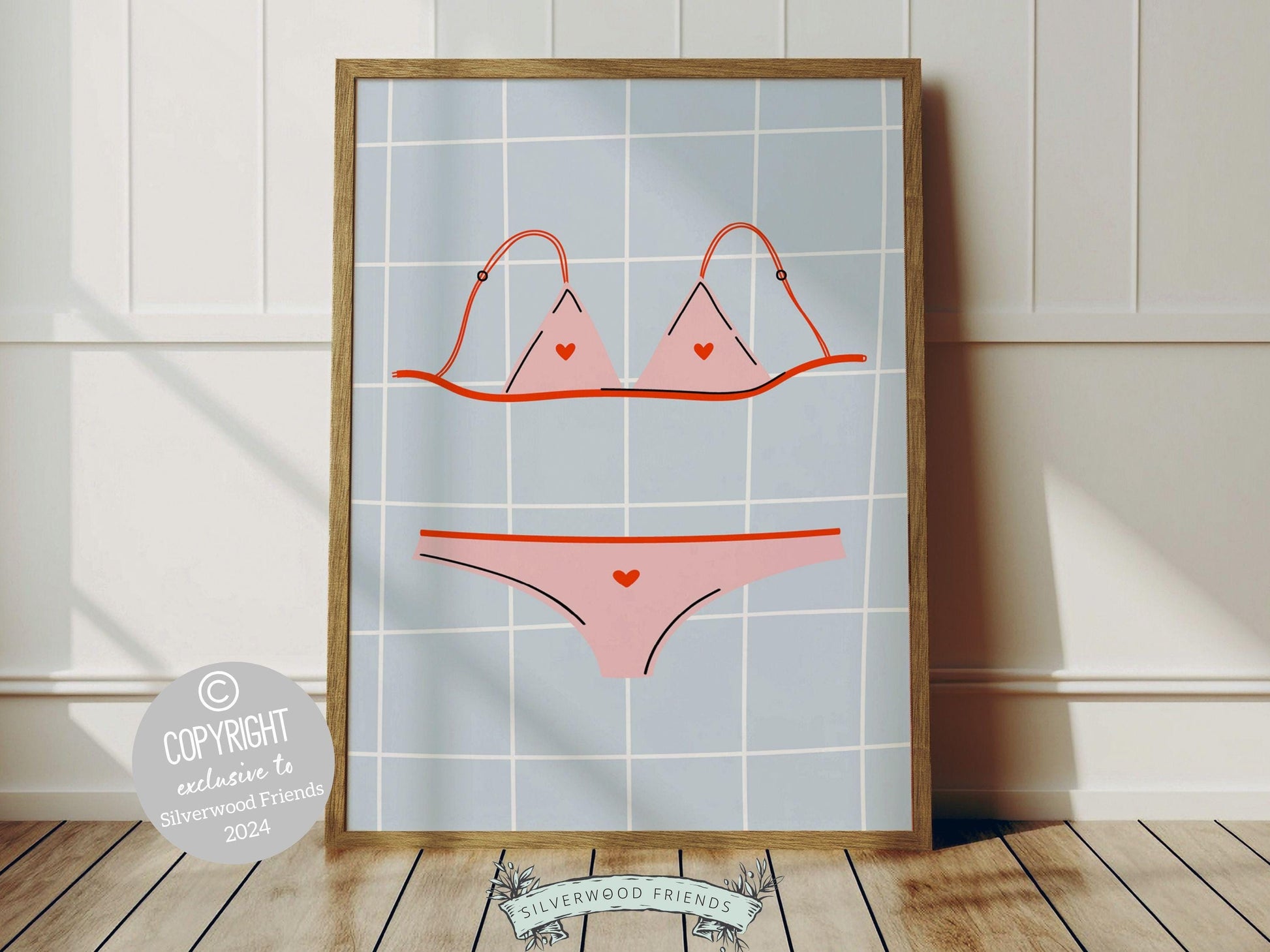 Bikini Print, Coastal Cowgirl Minimalist Aesthetic, Beachy Coconut Girl Preppy College Dorm Room Wall Decor Trendy Teen Poster Digital Print