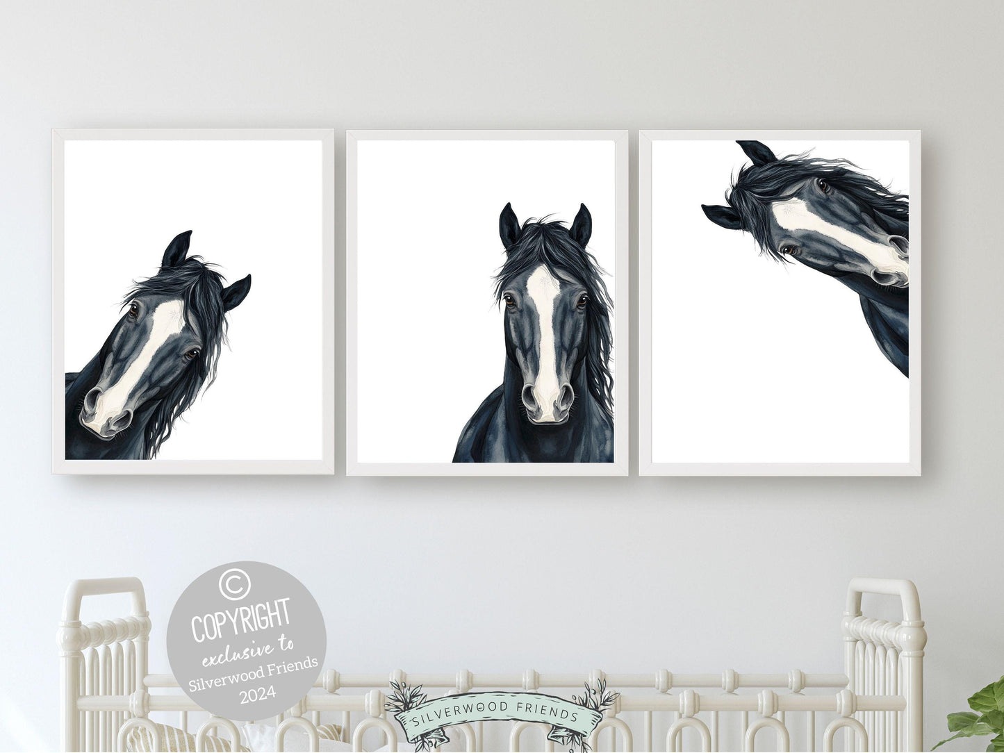 Peeking Horse Nursery Print, Horse Nursery Decor, Western Wall Decor, Kids Cowboy Room Wall Decor, Horse Picture, Pony Nursery Digital Print