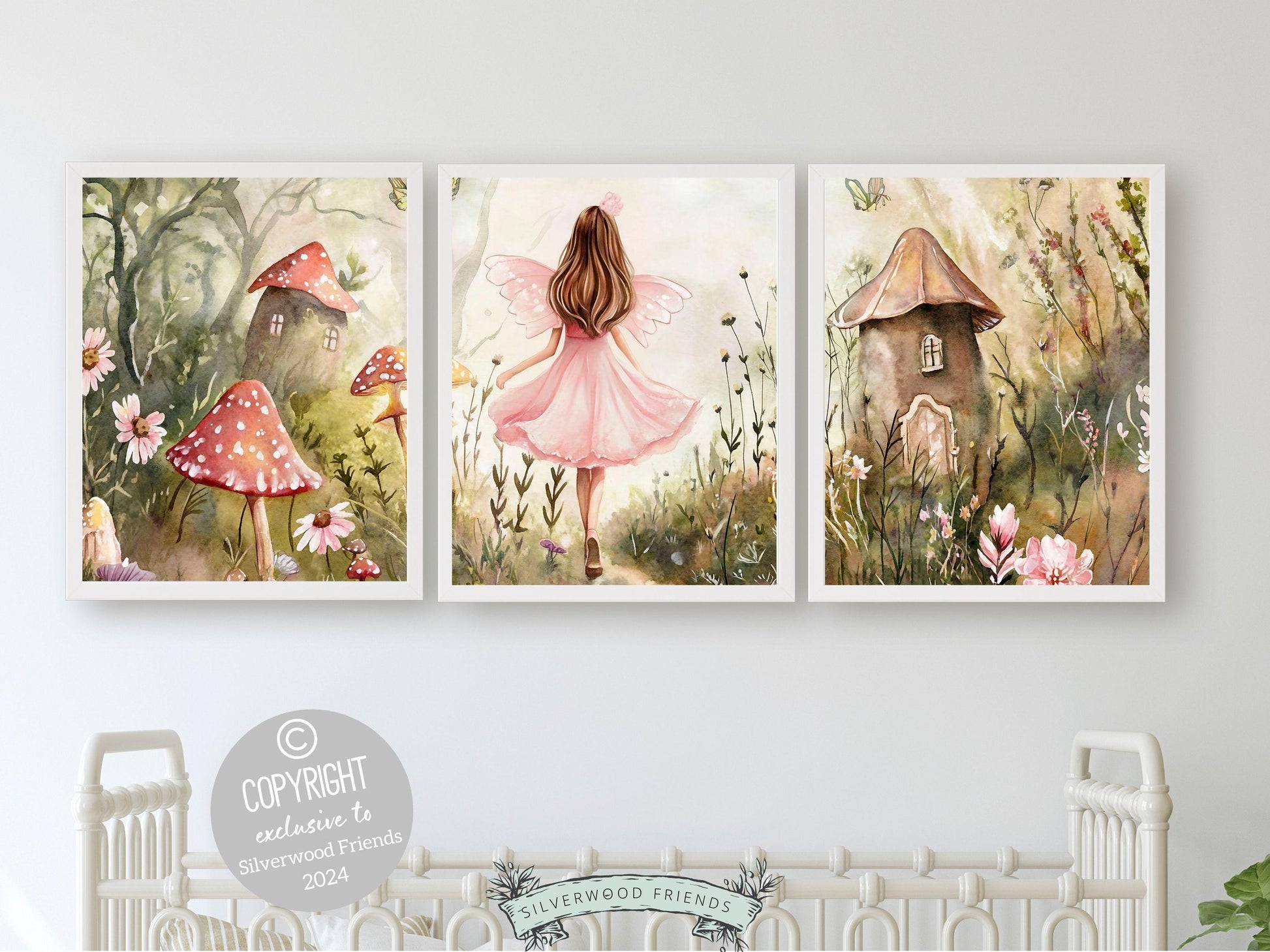 Whimsical Fairy Nursery Prints Set of - Main Image