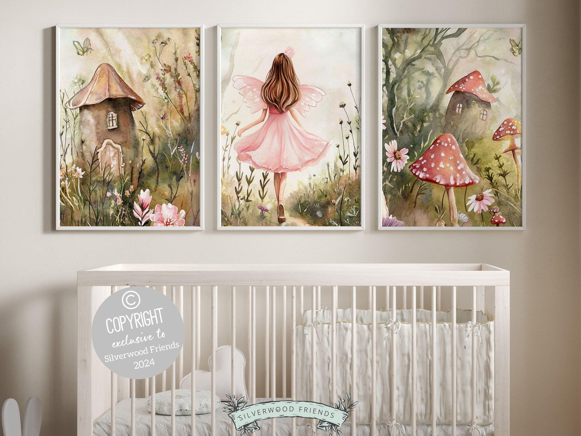Whimsical Fairy Nursery Prints Set of