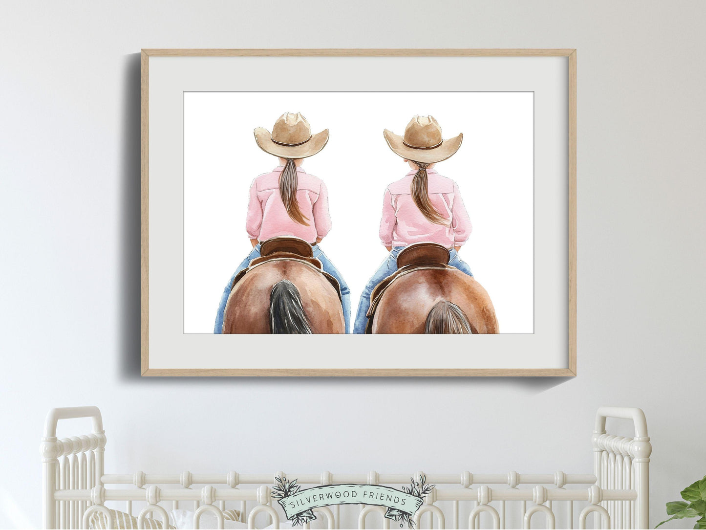 Cowgirl Horse Nursery Print, Cowgirl Horse Nursery Decor, Baby Girl Western Nursery Decor, Equestrian Nursery Wall Art Horse Digital Print