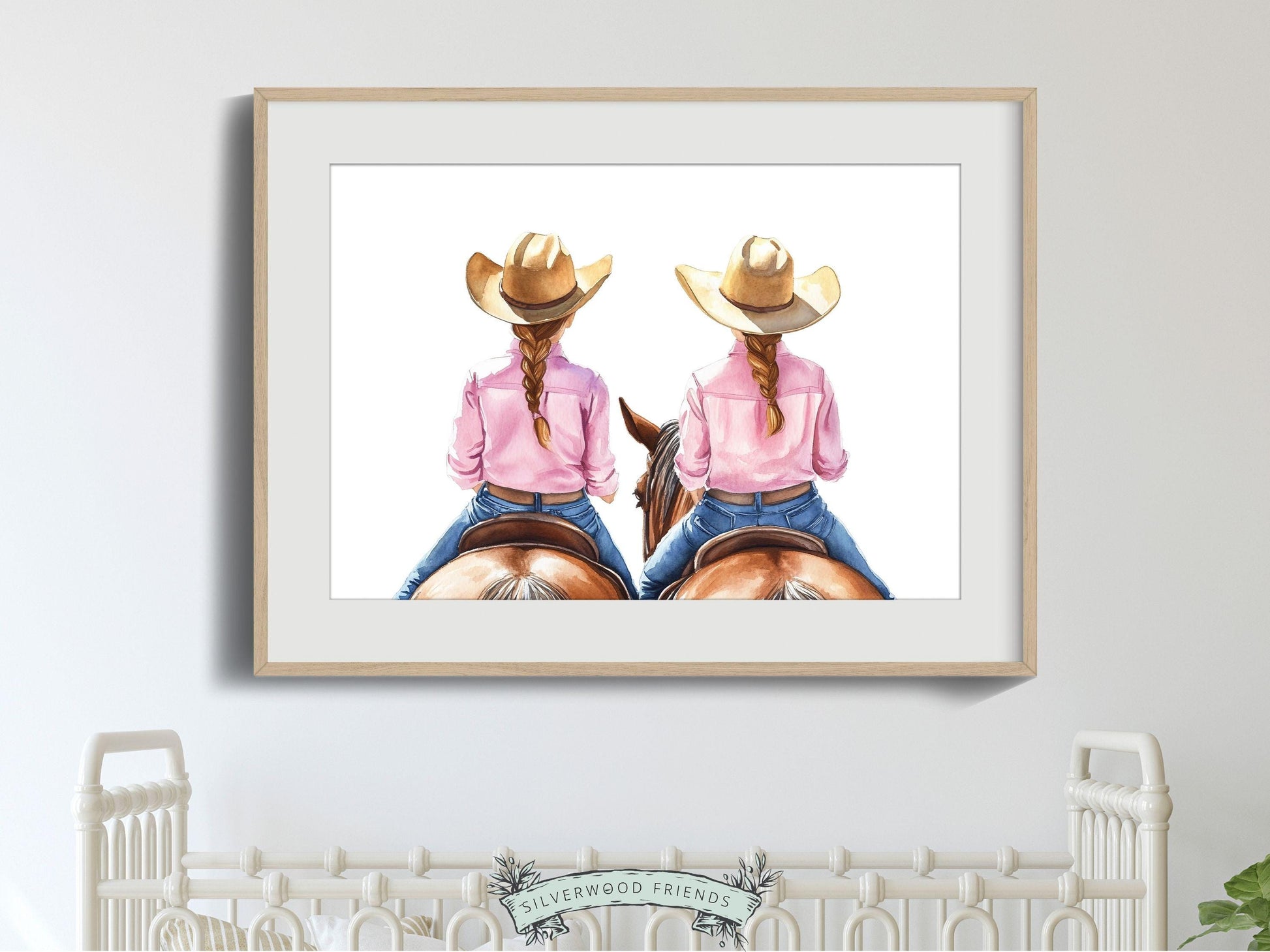 Cowgirl Horse Nursery Print, Cowgirl Horse Nursery Decor, Baby Girl Western Nursery Decor, Equestrian Nursery Wall Art Horse Digital Print