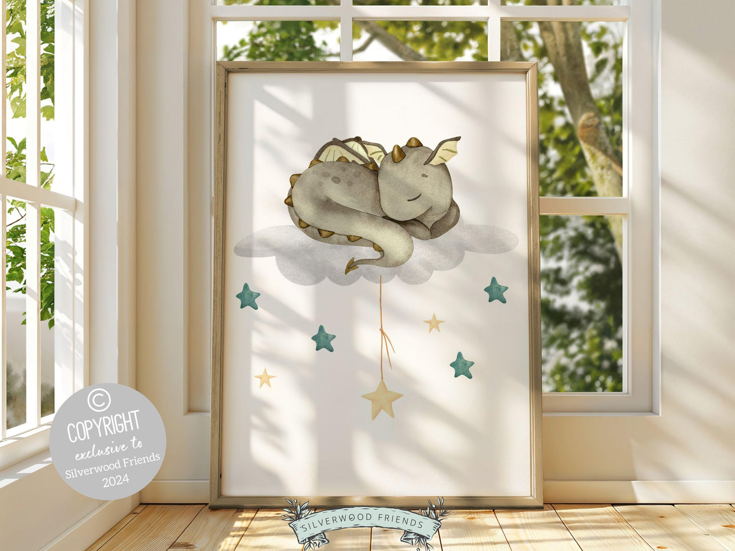 Baby Dragon Nursery Prints, Baby Dragon Nursery Decor, Custom Dragon Baby Name Nursery Wall Art Print , Personalized Fairytale Digital Print