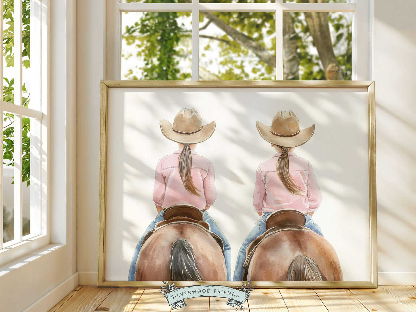 Cowgirl Horse Nursery Print, Cowgirl Horse Nursery Decor, Baby Girl Western Nursery Decor, Equestrian Nursery Wall Art Horse Digital Print