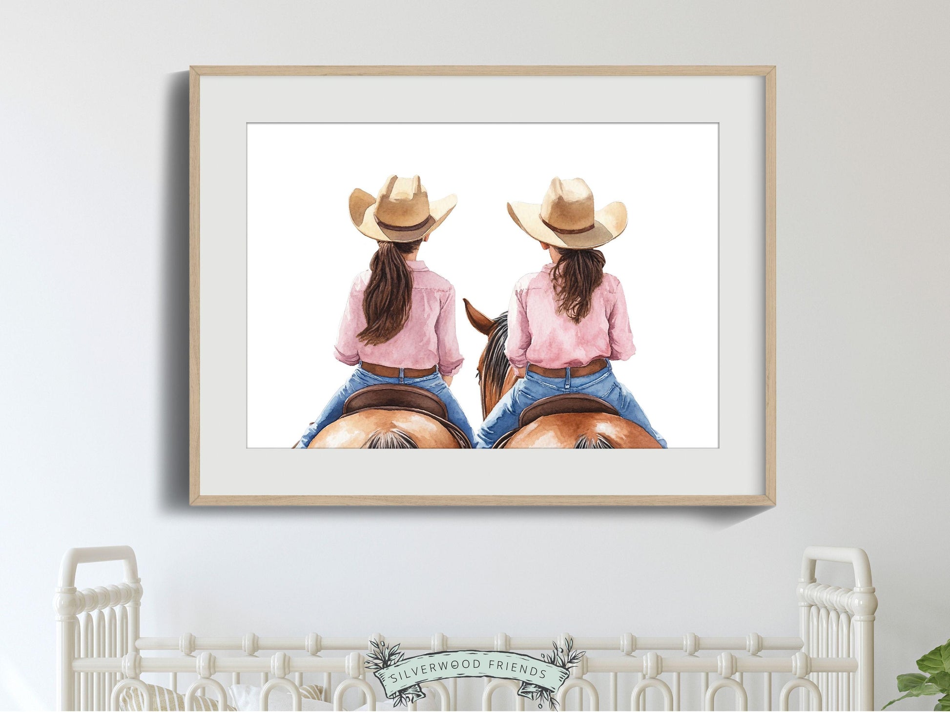 Cowgirl Horse Nursery Print, Cowgirl Horse Nursery Decor, Baby Girl Western Nursery Decor, Equestrian Nursery Wall Art Horse Digital Print