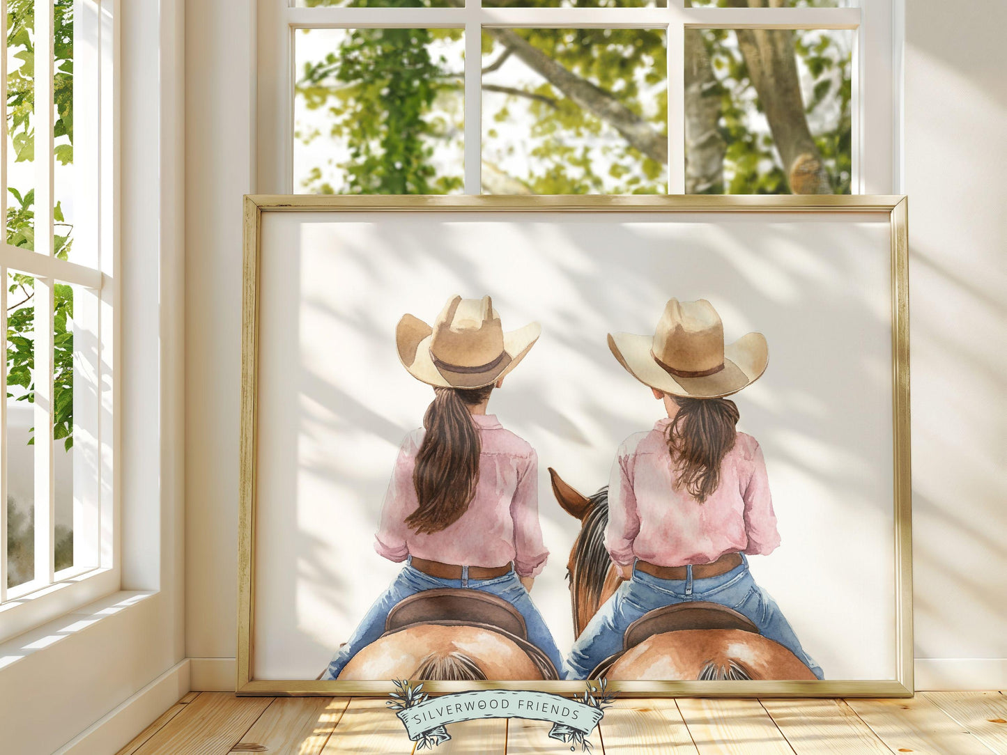Cowgirl Horse Nursery Print, Cowgirl Horse Nursery Decor, Baby Girl Western Nursery Decor, Equestrian Nursery Wall Art Horse Digital Print
