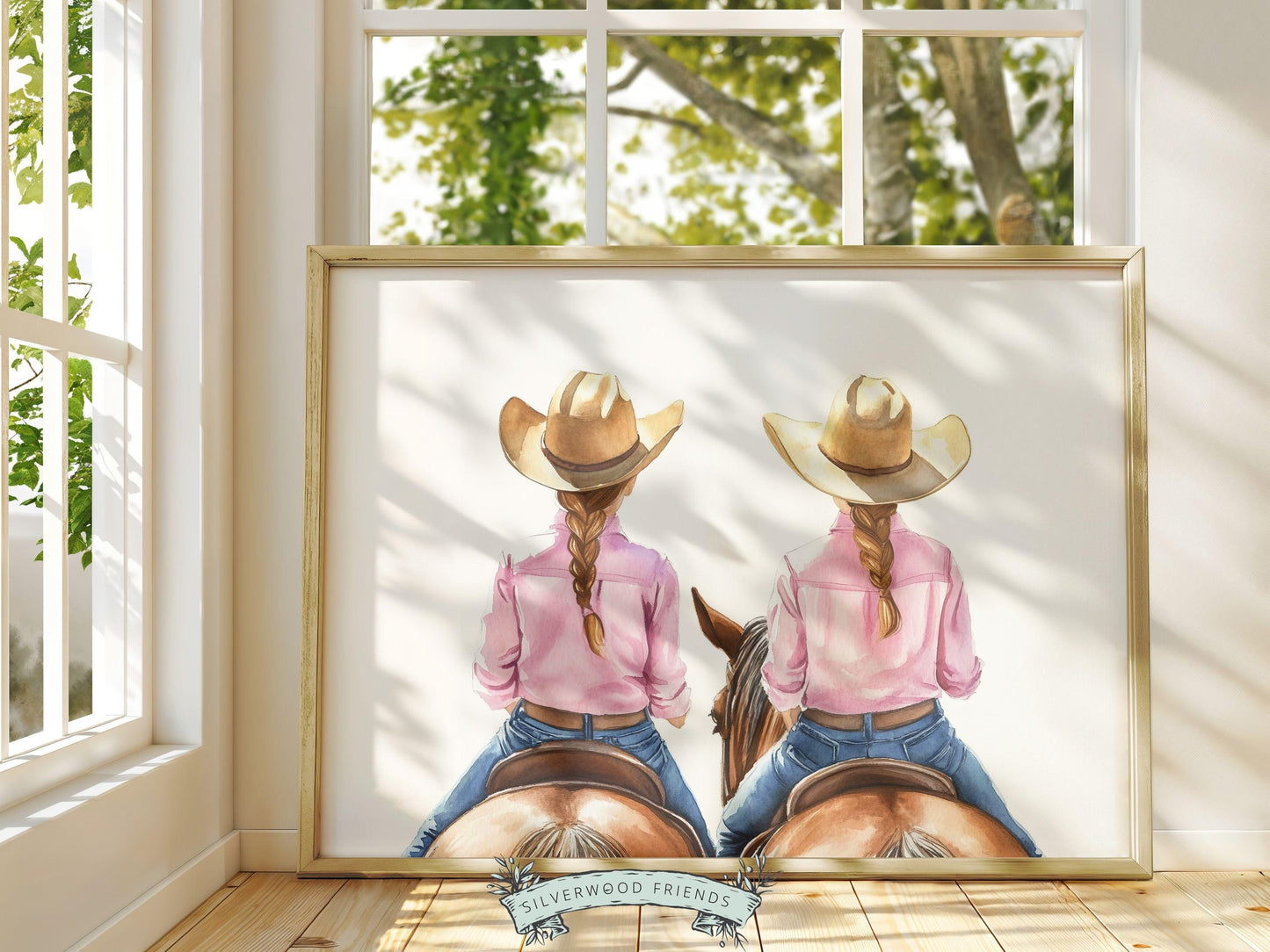 Cowgirl Horse Nursery Print, Cowgirl Horse Nursery Decor, Baby Girl Western Nursery Decor, Equestrian Nursery Wall Art Horse Digital Print