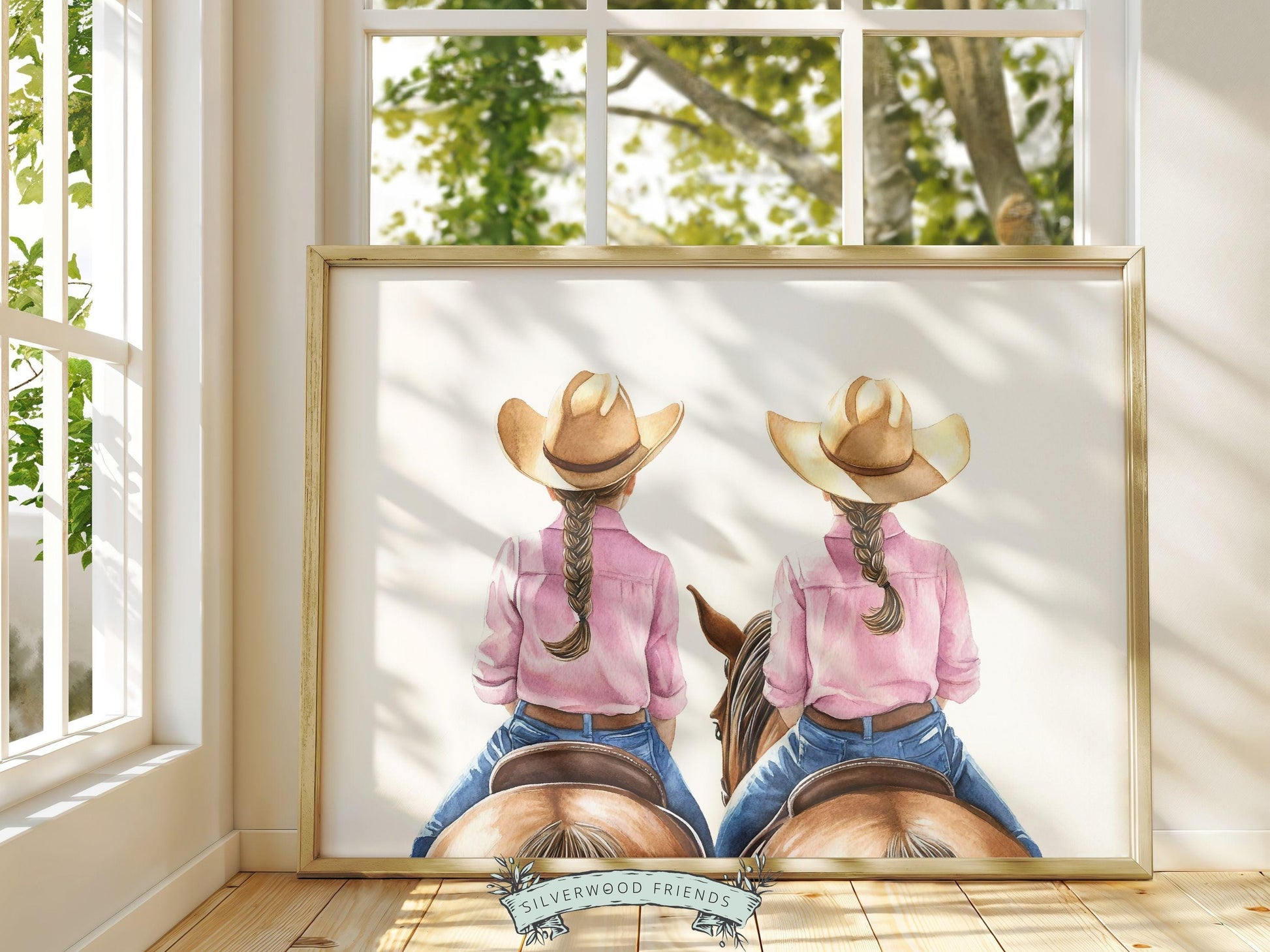 Cowgirl Horse Nursery Print, Cowgirl Horse Nursery Decor, Baby Girl Western Nursery Decor, Equestrian Nursery Wall Art Horse Digital Print