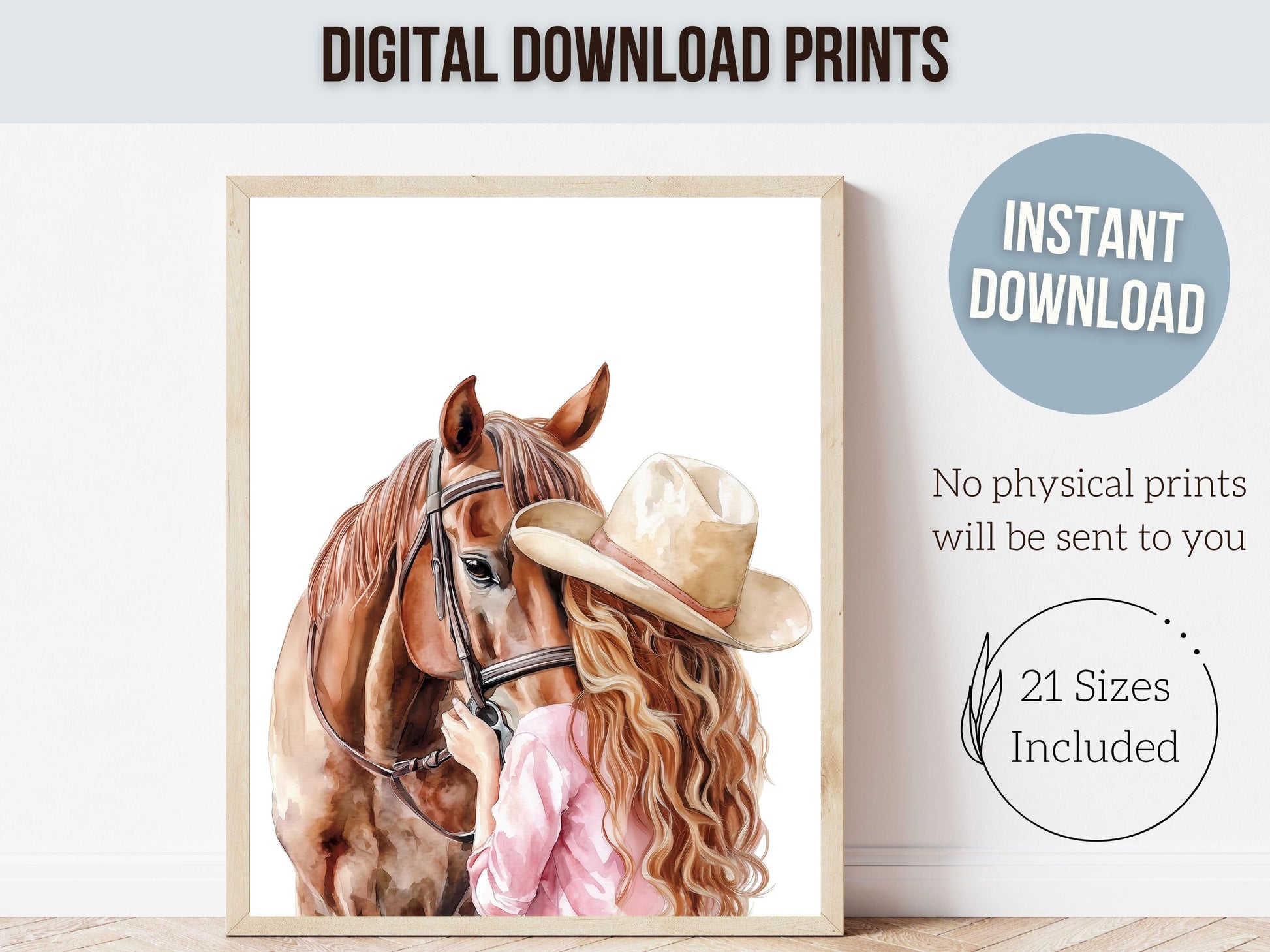 Cowgirl Nursery Print, Cowgirl Nursery Decor, Baby Girl Western Nursery Decor, Girls Horse Riding Print Horse Nursery Picture Digital Print