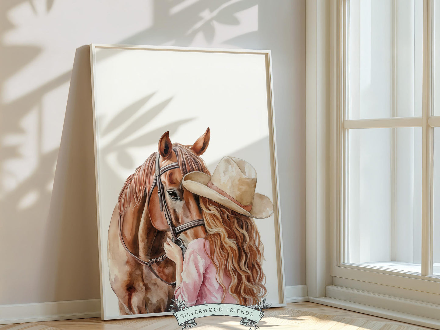 Cowgirl Nursery Print, Cowgirl Nursery Decor, Baby Girl Western Nursery Decor, Girls Horse Riding Print Horse Nursery Picture Digital Print