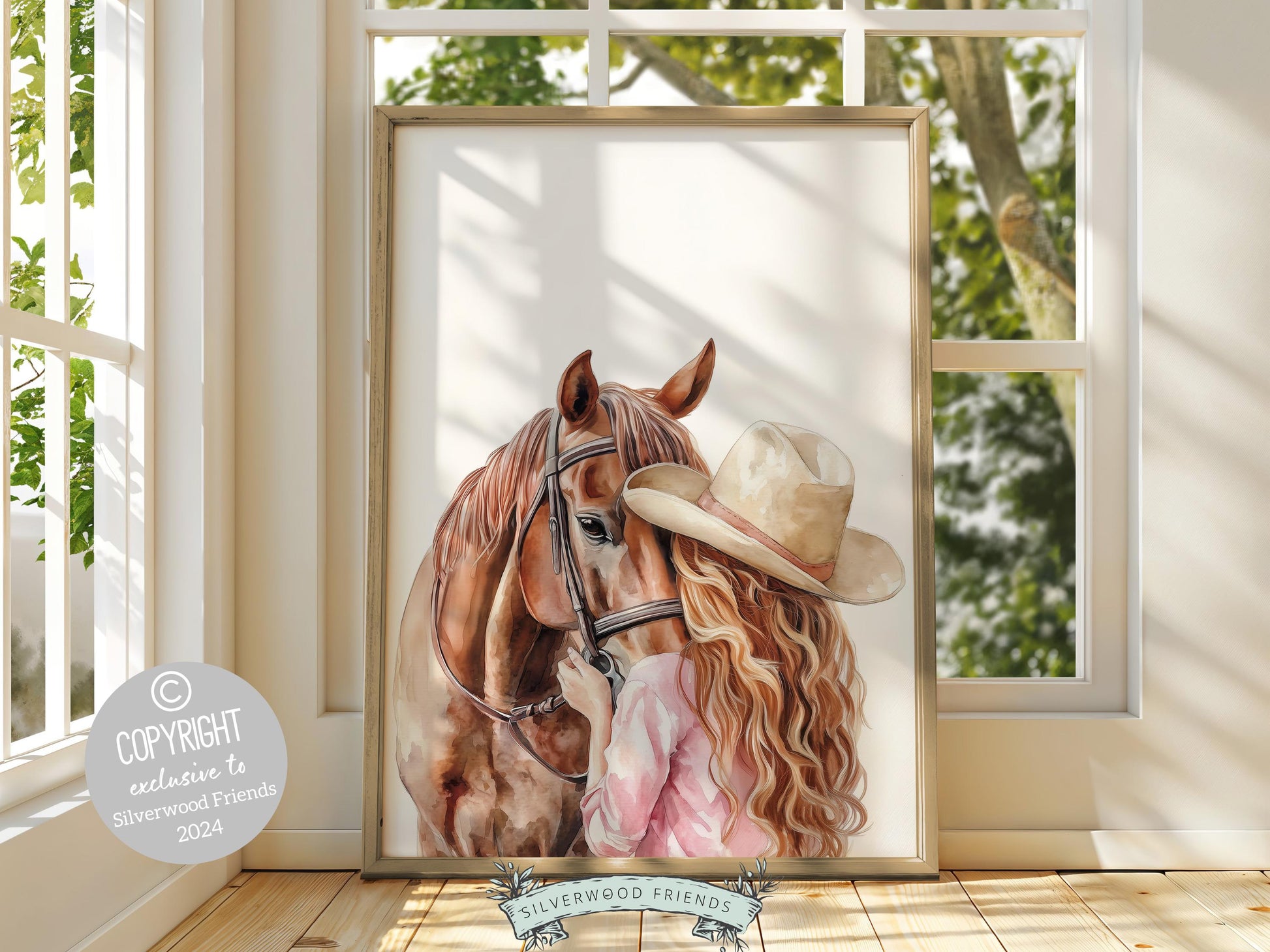 Cowgirl Nursery Print, Cowgirl Nursery Decor, Baby Girl Western Nursery Decor, Girls Horse Riding Print Horse Nursery Picture Digital Print