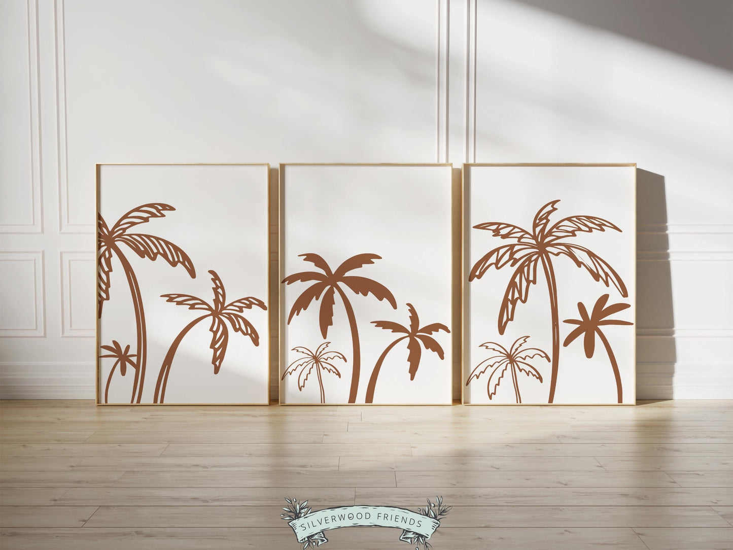 Palm Tree Print, Beachy Nursery Wall Art, Neutral Nursery Surf Print Beach House Wall Decor, Kids Trendy Surf Room Wall Decor Digital Print