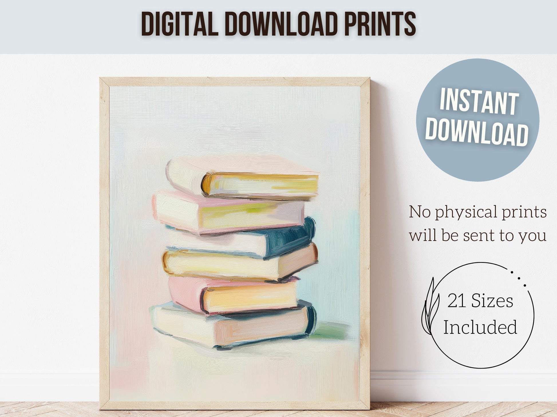 Pastel Pink Book Poster Print, Pastel Book Nook Library Wall Art Print, Pink Girly Bookish Library Decor Apartment Wall Art Digital Print