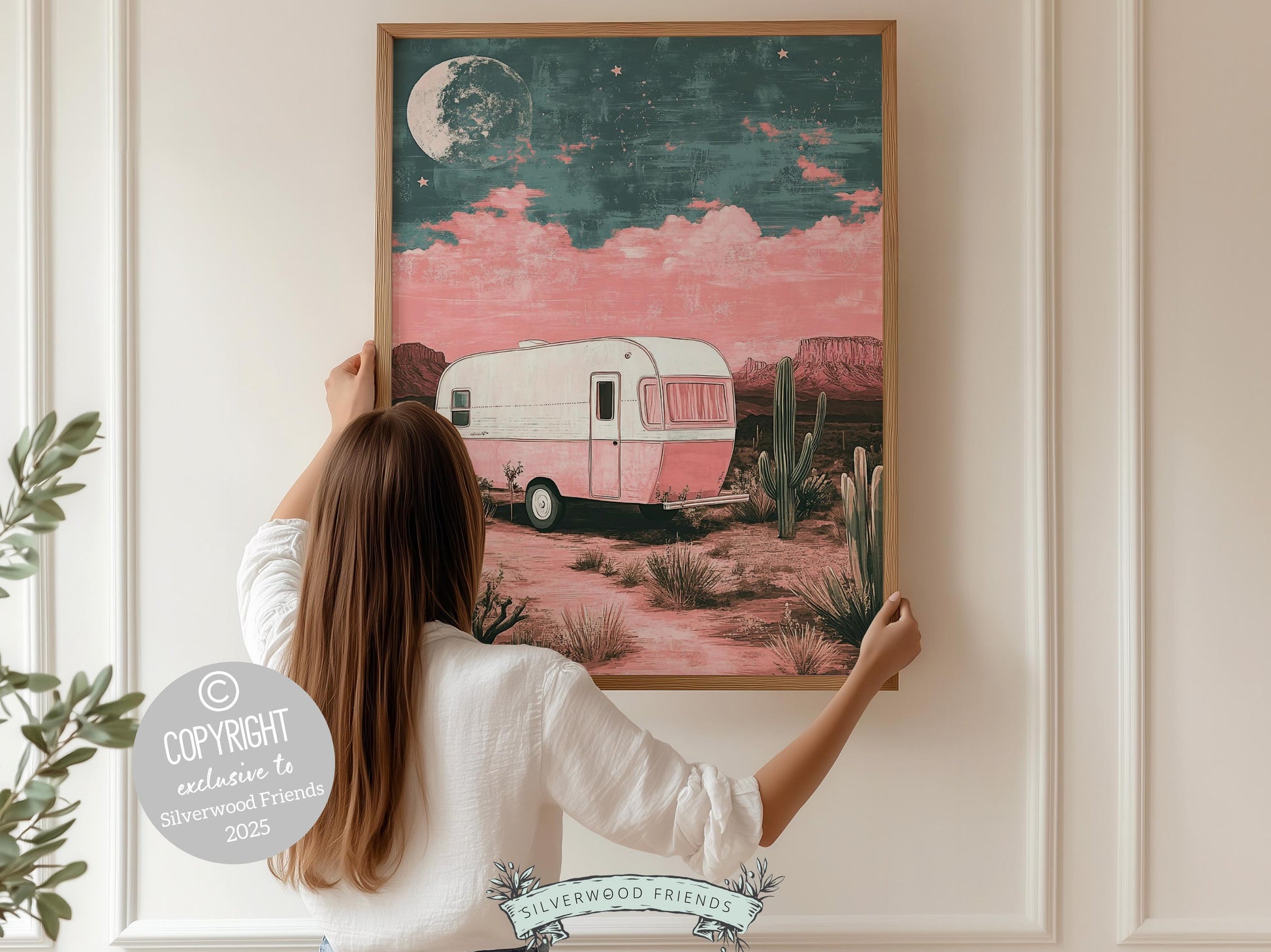 Trendy Pink Western Print, Preppy Dorm Room Wall Decor, Moody South West Wall Art, Southwestern Art, Desert Apartment Decor Digital Print