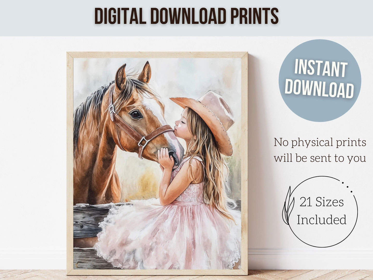 Cowgirl Nursery Print, Cowgirl Nursery Decor, Baby Girl Western Nursery Decor, Girls Horse Riding Print Horse Nursery Picture Digital Print