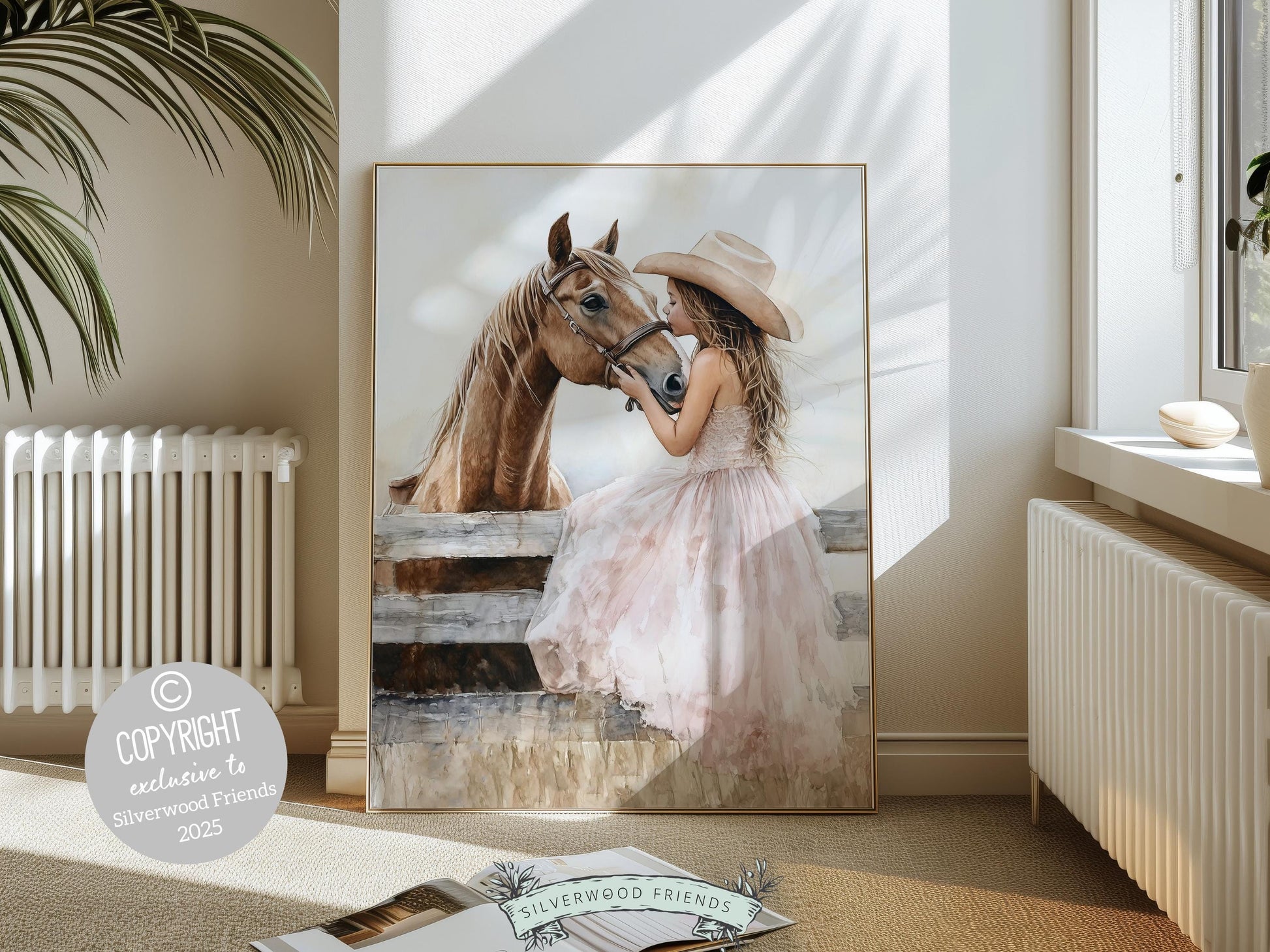 Cowgirl Nursery Print, Cowgirl Nursery Decor, Baby Girl Western Nursery Decor, Little Country Girl Rustic Horse Riding Room Digital Print