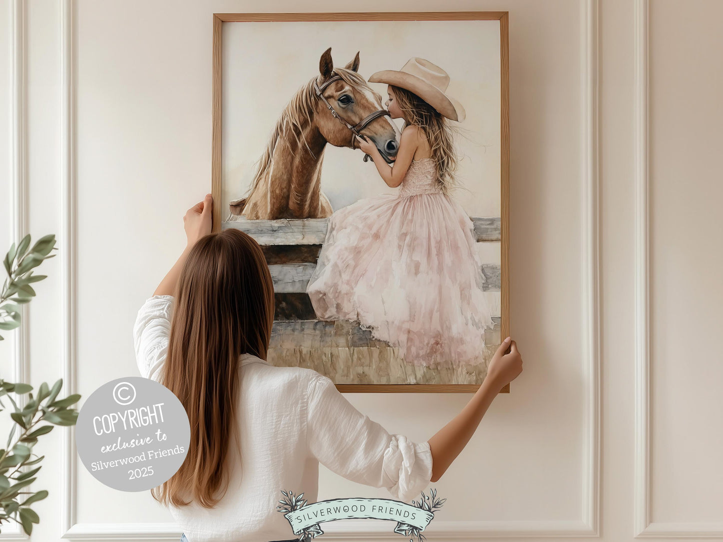 Cowgirl Nursery Print, Cowgirl Nursery Decor, Baby Girl Western Nursery Decor, Little Country Girl Rustic Horse Riding Room Digital Print
