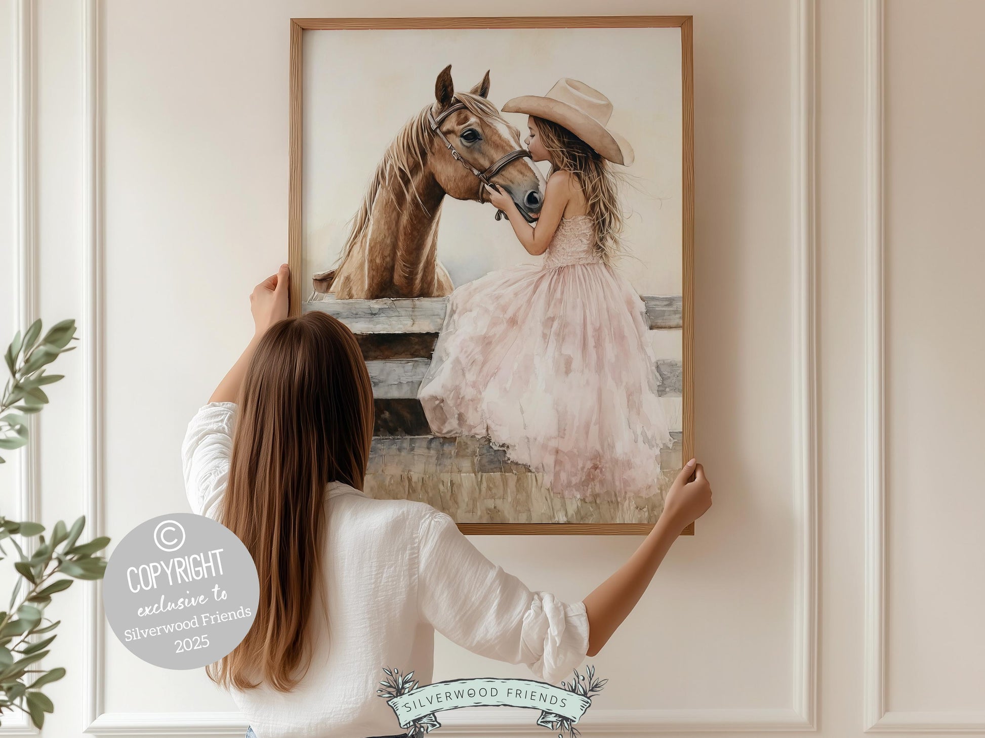Cowgirl Nursery Print, Cowgirl Nursery Decor, Baby Girl Western Nursery Decor, Little Country Girl Rustic Horse Riding Room Digital Print
