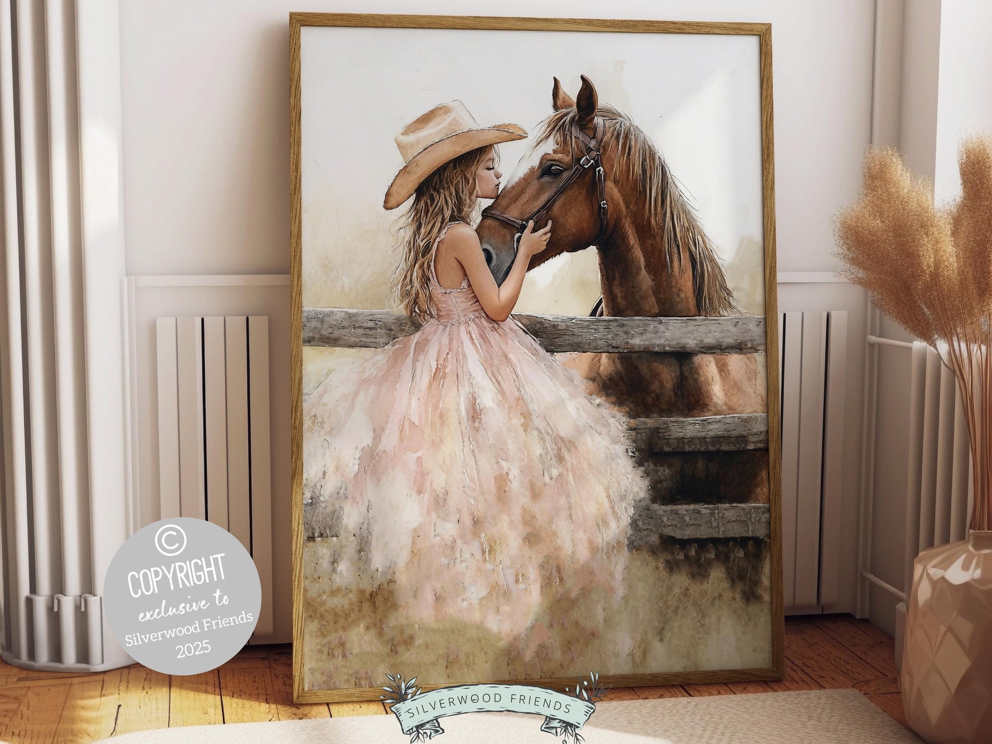 Cowgirl Nursery Print, Cowgirl Nursery Decor, Baby Girl Western Nursery Decor, Little Country Girl Rustic Horse Riding Room Digital Print