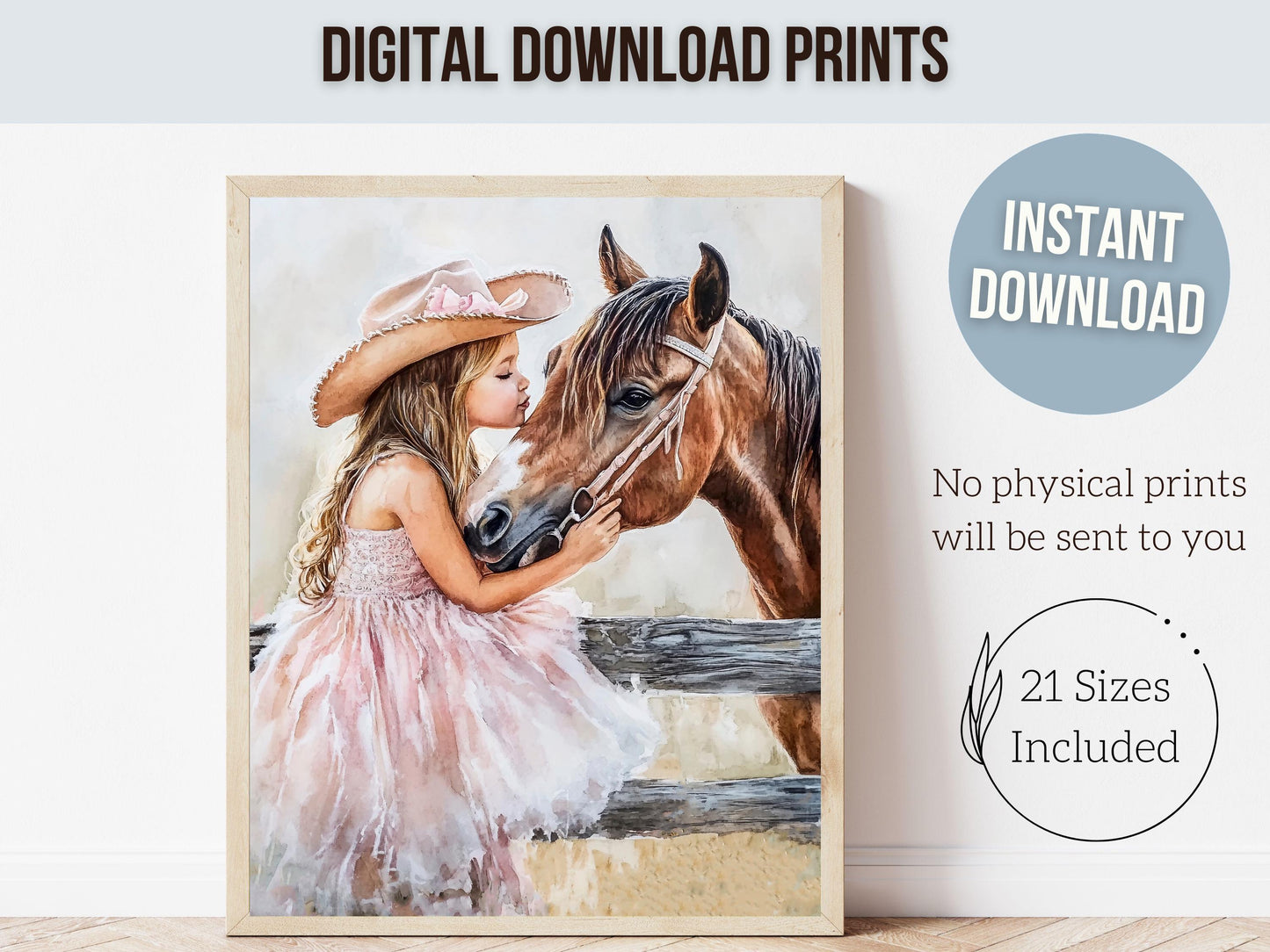 Cowgirl Nursery Print, Cowgirl Nursery Decor, Baby Girl Western Nursery Decor, Girls Horse Riding Print Horse Nursery Picture Digital Print