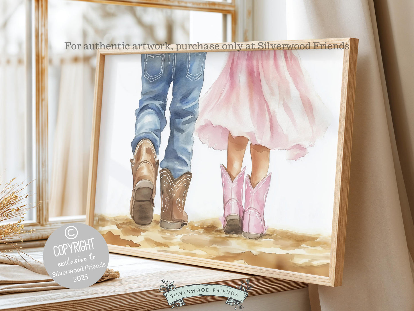 Cowboy Boots Print, Cowgirl Nursery Decor, Sibling Western Nursery Decor, Brother Sister Country Farmhouse Nursery Wall Art Digital Print