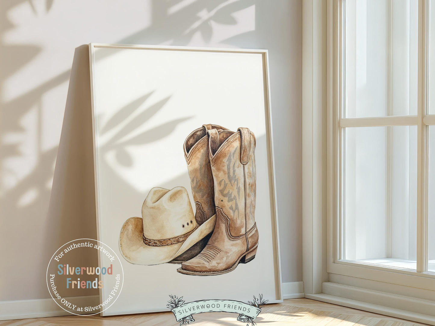 Cowboy Nursery Print, Cowboy Nursery Decor, Baby Boys Western Nursery Decor, Little Boy Cowboy Hat Boots Nursery Wall Art Digital Print