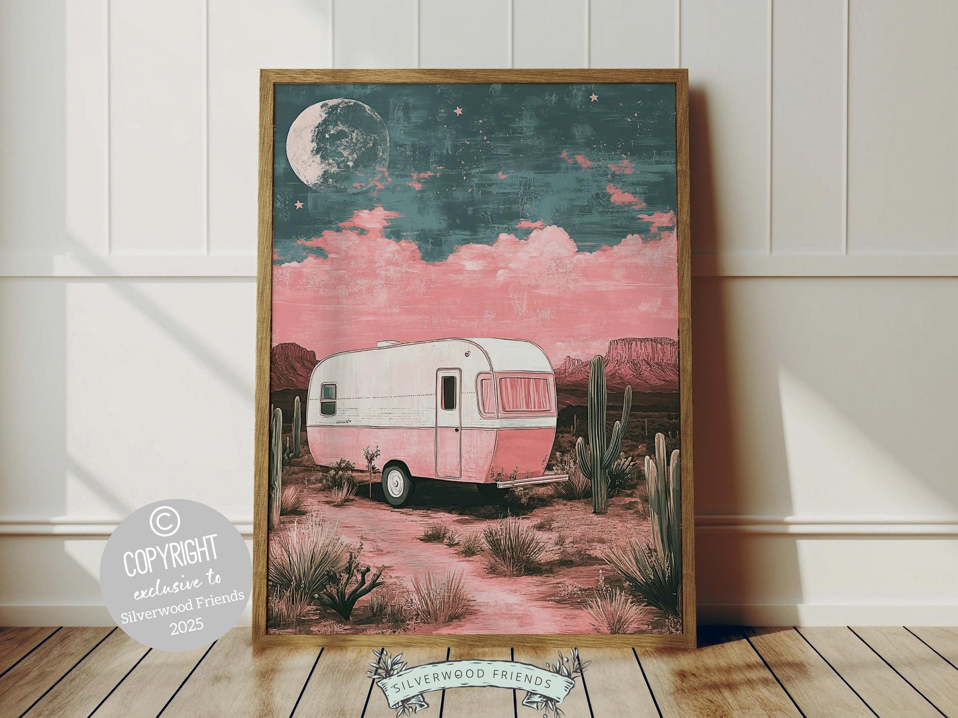 Trendy Pink Western Print, Preppy Dorm Room Wall Decor, Moody South West Wall Art, Southwestern Art, Desert Apartment Decor Digital Print