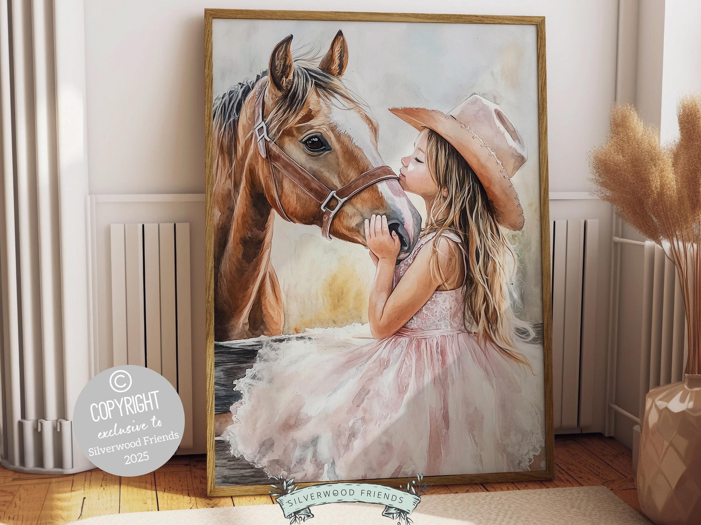 Cowgirl Nursery Print, Cowgirl Nursery Decor, Baby Girl Western Nursery Decor, Girls Horse Riding Print Horse Nursery Picture Digital Print