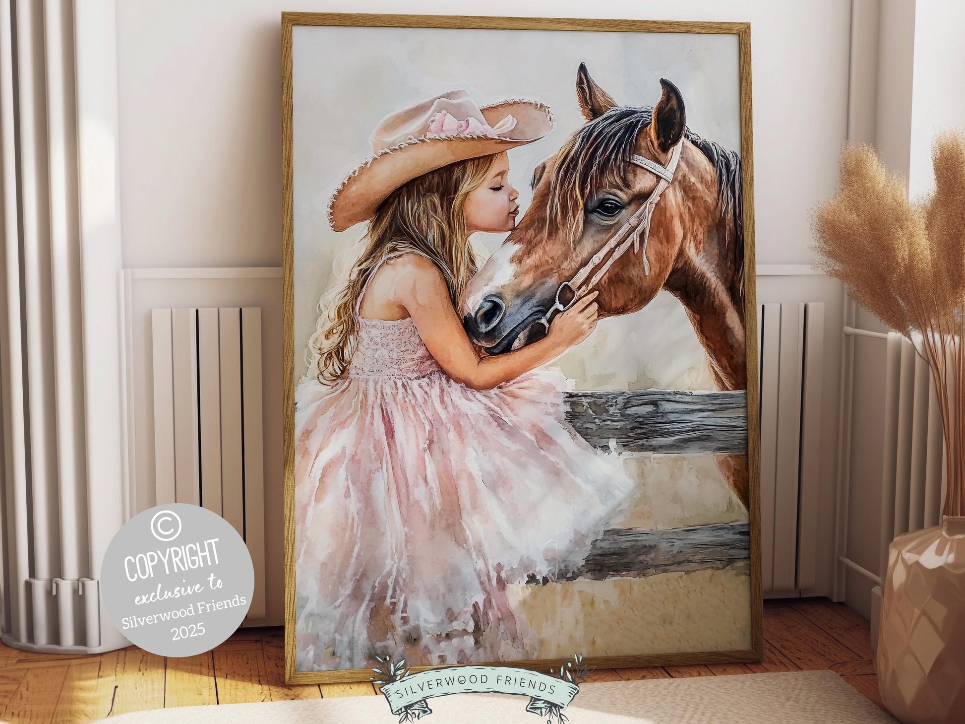 Cowgirl Nursery Print, Cowgirl Nursery Decor, Baby Girl Western Nursery Decor, Girls Horse Riding Print Horse Nursery Picture Digital Print